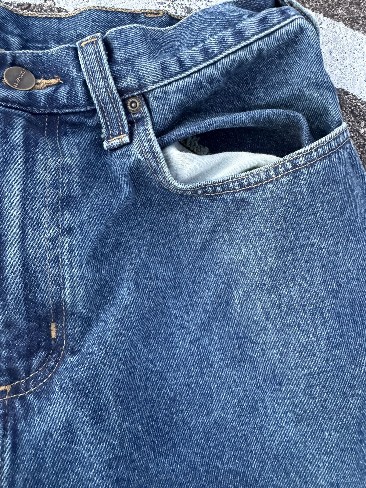 Carhartt × Carhartt Wip × Vintage Vintage Carhartt Blue Jeans Y2K Size US 34 / EU 50 - 4 Thumbnail