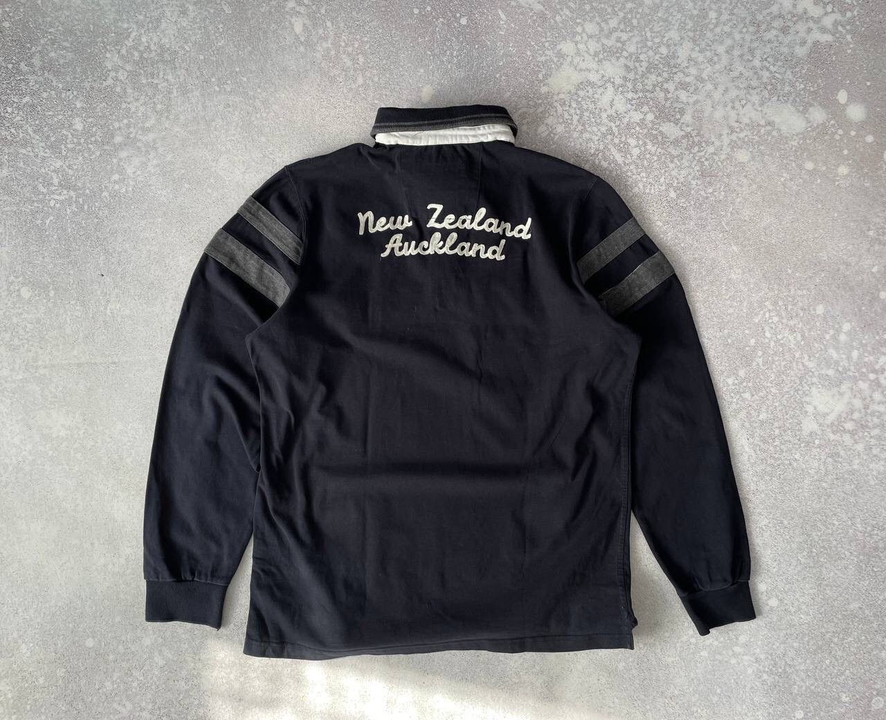 New Zealand Outback × Vintage Vintage New Zealand Auckland Rugby Long Sleeve Big Logo Y2K Size US L / EU 52-54 / 3 - 5 Thumbnail