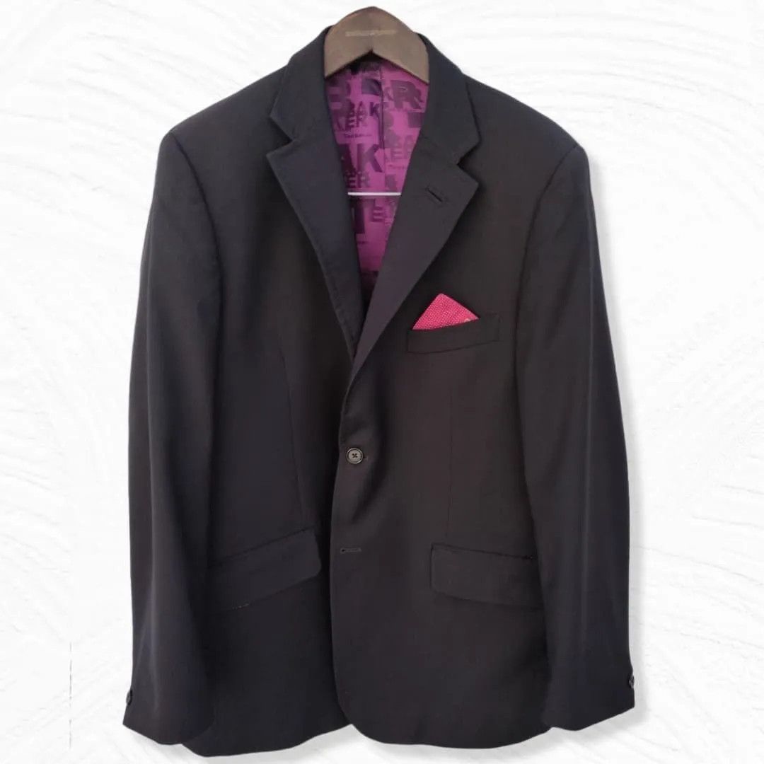 Ted Baker TED BAKER SILK CUSTOM DETAILS BLAZER-FASHIONELLA Size 44R - 5 Thumbnail