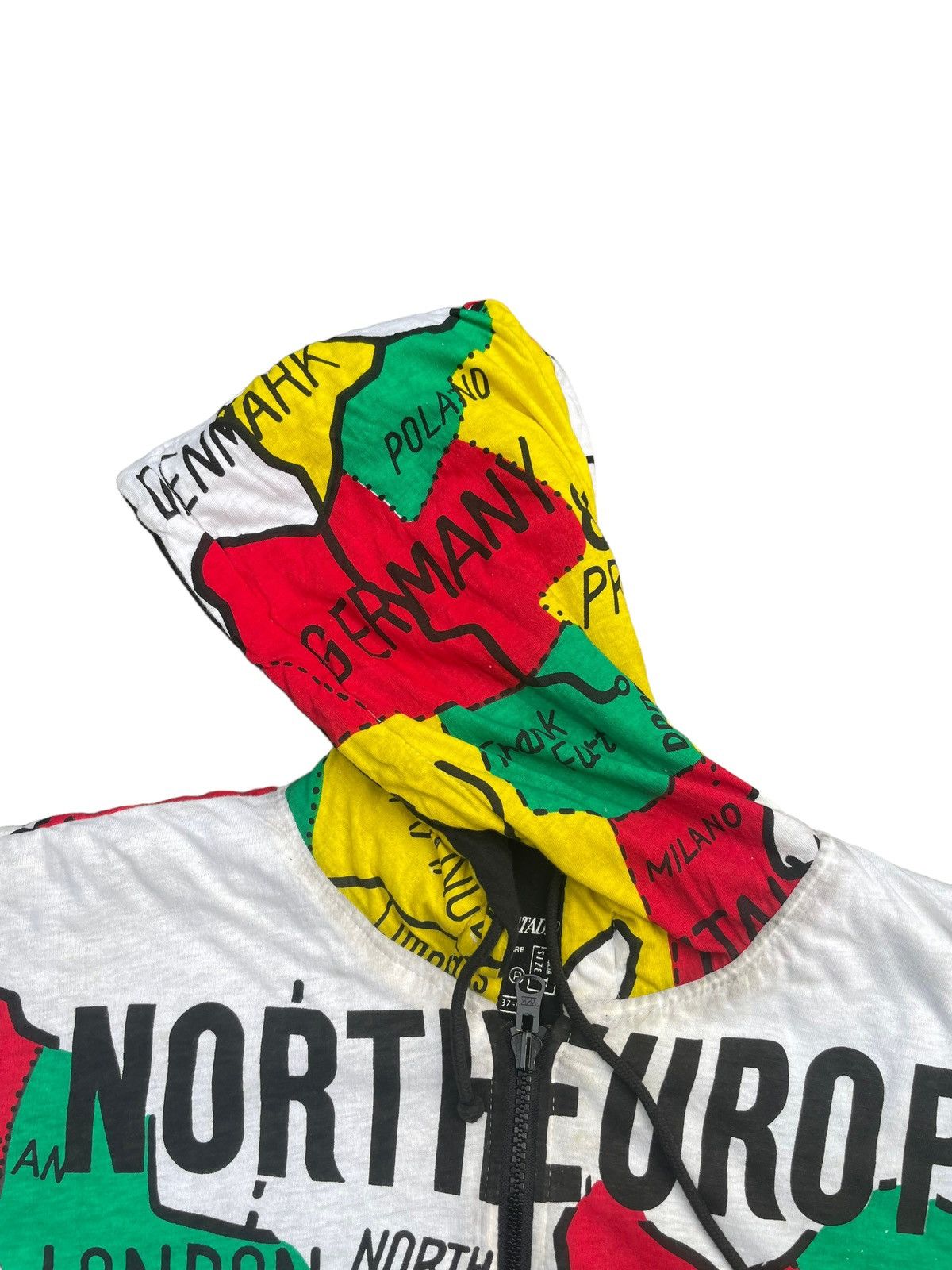 Japanese Brand F.U.Stadio Europe Map Design Hoodie Size US M / EU 48-50 / 2 - 6 Thumbnail