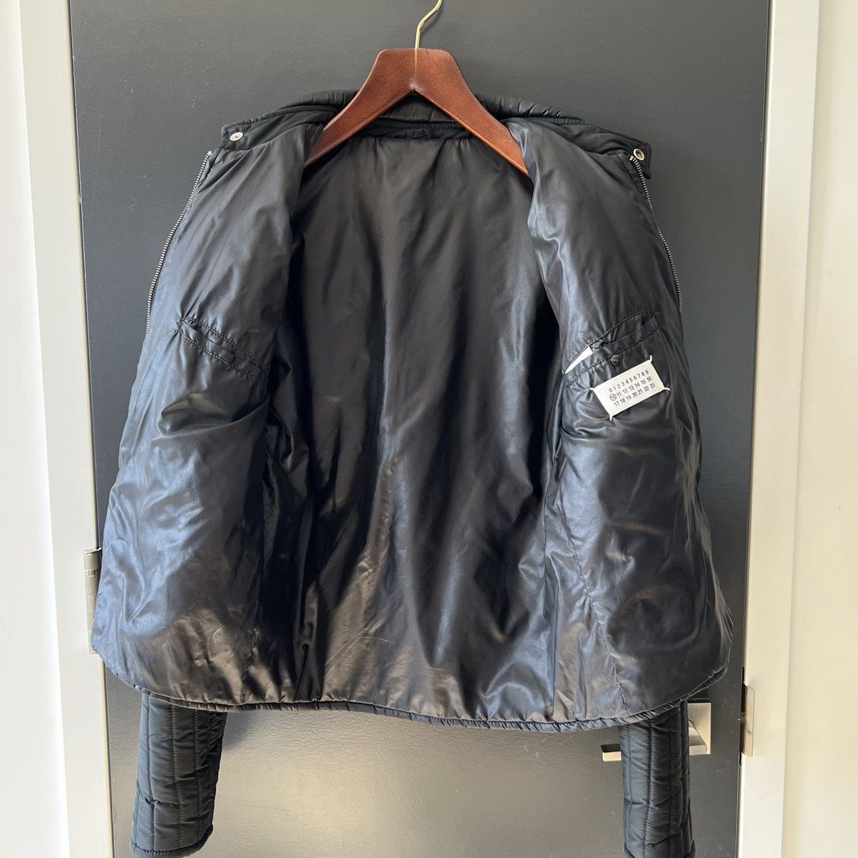 Maison Margiela Maison Margiela Line 10 Padded Biker Jacket 2007 Size US S / EU 44-46 / 1 - 3 Thumbnail