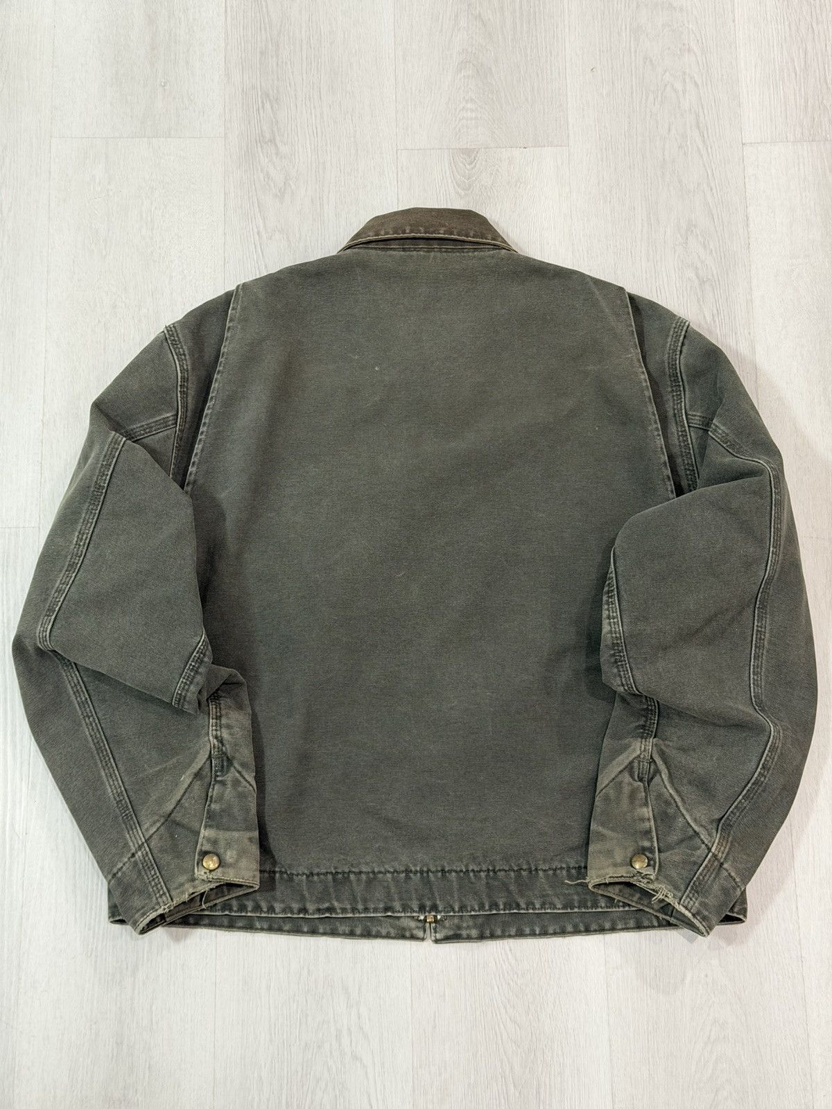 Carhartt Vintage 2001 Carhartt Detroit Jacket J97MOS MossGreen XL USA Size US XL / EU 56 / 4 - 11 Thumbnail