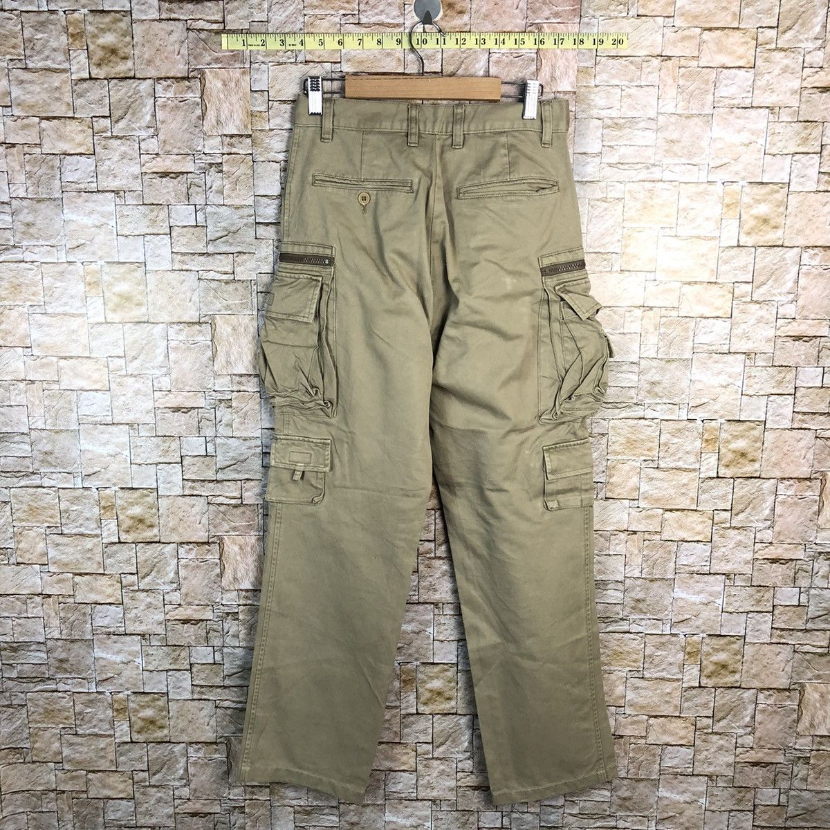 Japanese Brand DL Japan streetwear Brown Cargo Multipocket Pants #A457 Size US 29 - 14 Thumbnail