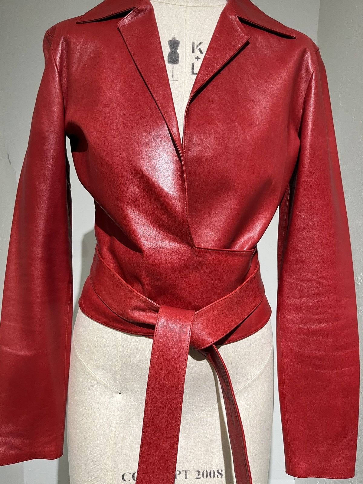 Gucci 2001 Tom Ford Wrap Leather Shirt Size S / US 4 / IT 40 - 7 Thumbnail