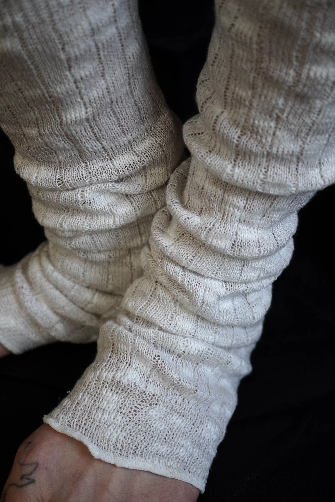 Other Japanese Handmade 100% Linen Arm Warmers/Socks Y2K Size ONE SIZE - 3 Thumbnail