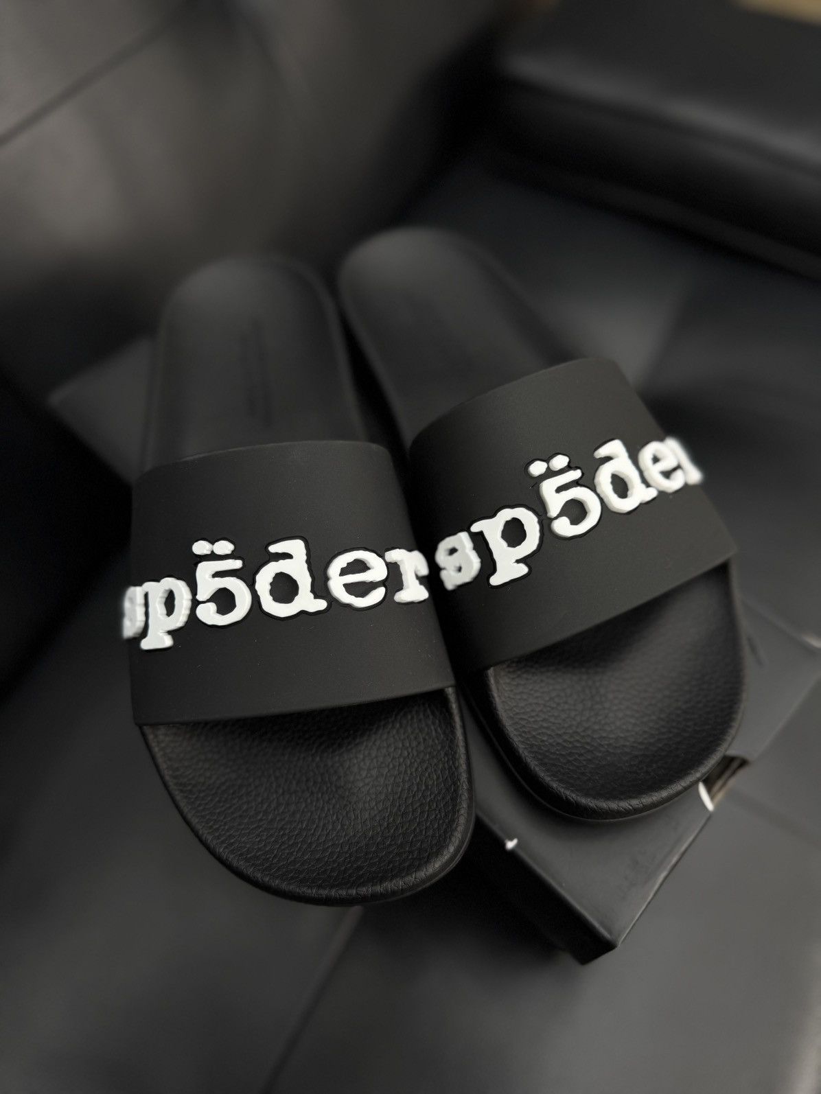 Sp5der Sp5der Slides Slip On Black Size 9 (Brand New) Size US 9 / EU 42 - 2 Thumbnail