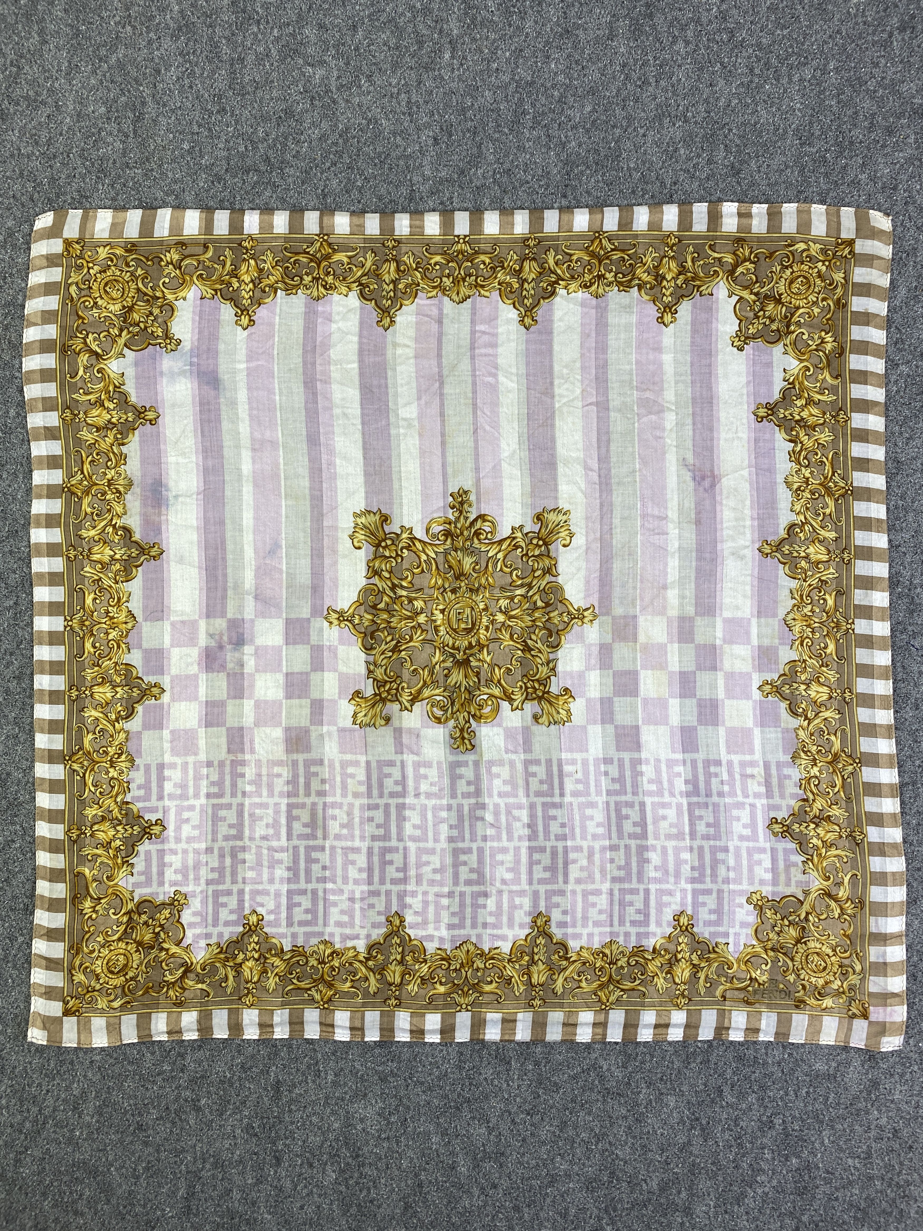 Fendi Vintage Fendi Handkerchief / Neckerchief KT0004 Size ONE SIZE - 4 Thumbnail