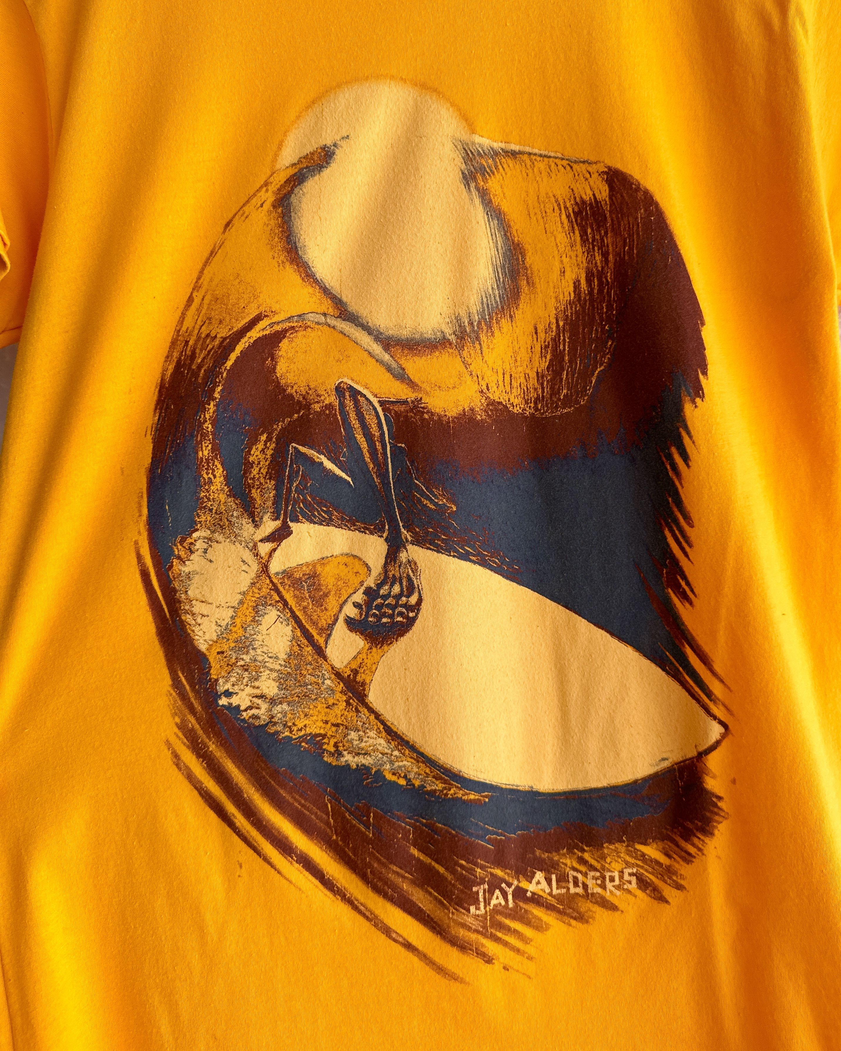 Vintage Vintage 1980s Jay Alders Rare Surf Art T Shirt Single Stitch Size US S / EU 44-46 / 1 - 2 Thumbnail