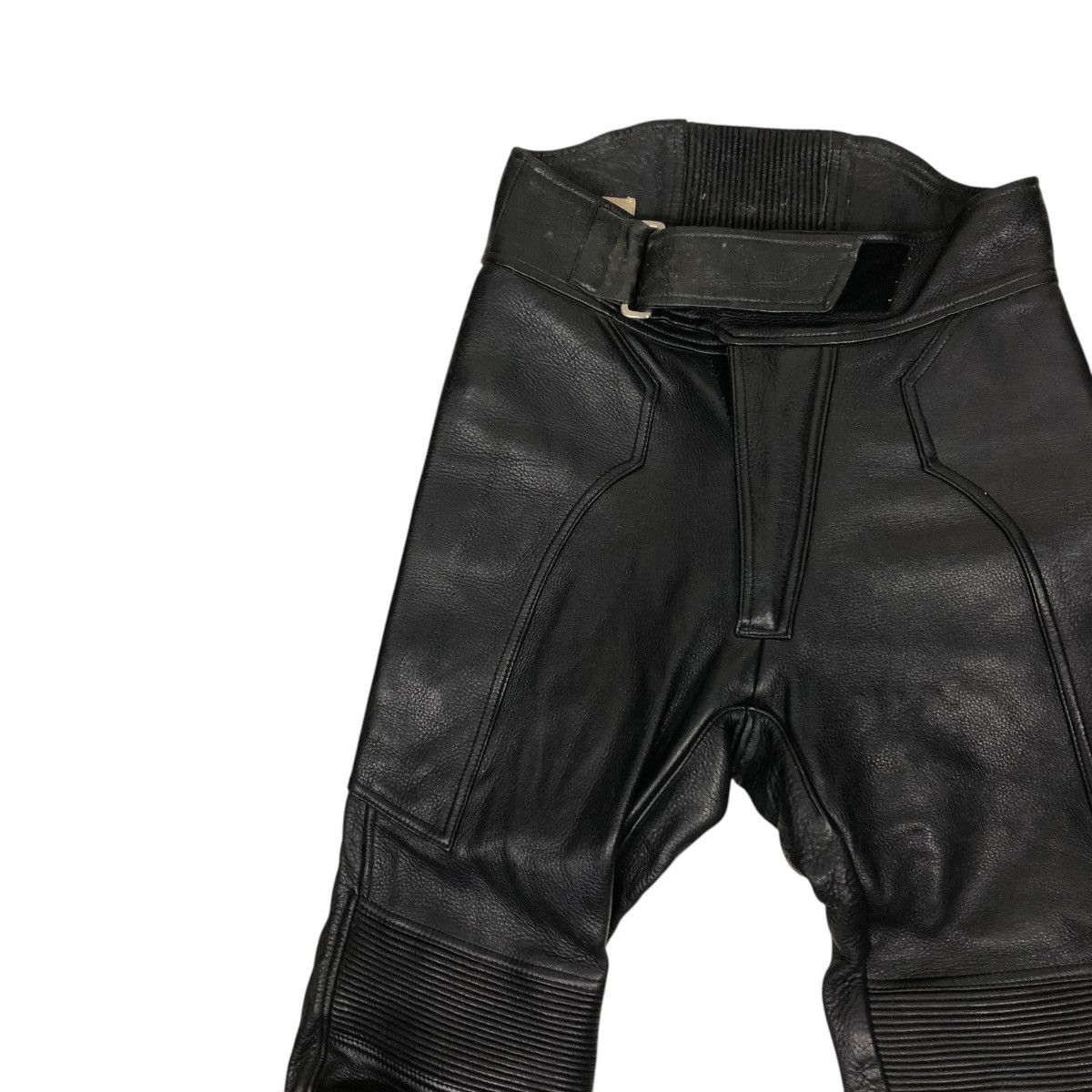 Genuine Leather 🔥VINTAGE GENUINE LEATHER BIKER PANTS HIVE ISSEY MIYAKE Size US 28 / EU 44 - 13 Thumbnail