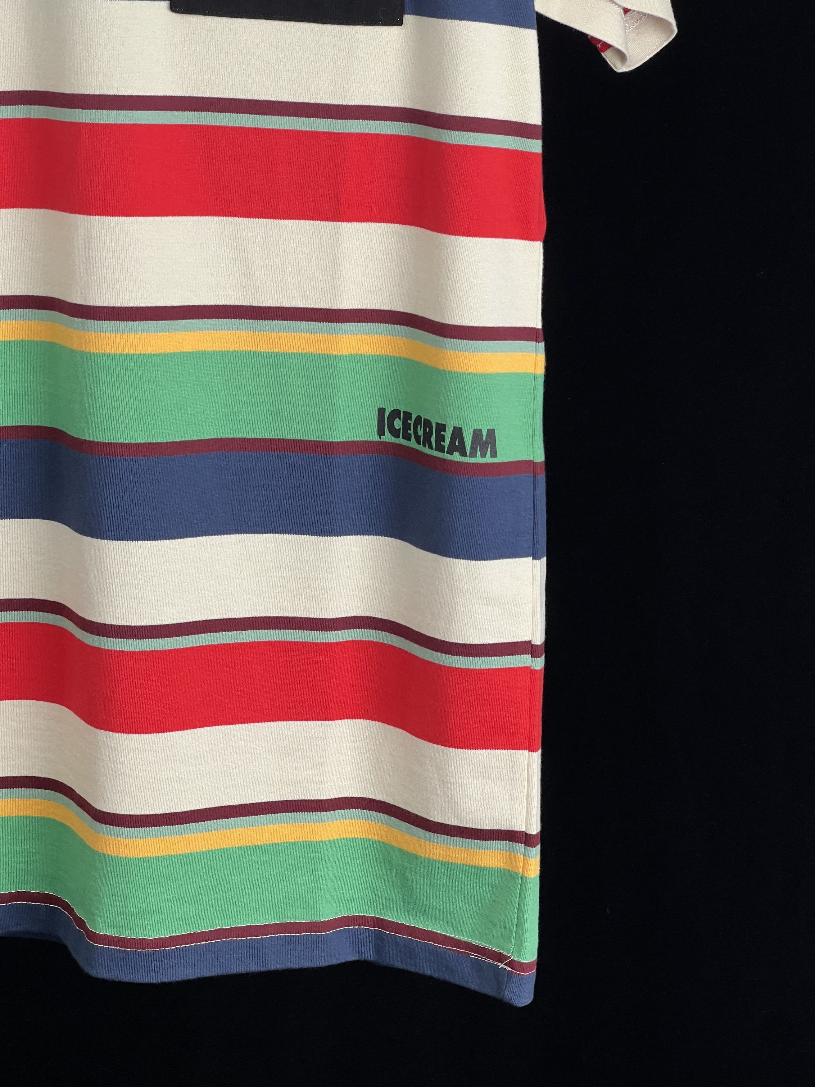 Icecream Brand New* Striped Tee Multi-Color with Logo Pin Size US M / EU 48-50 / 2 - 3 Thumbnail