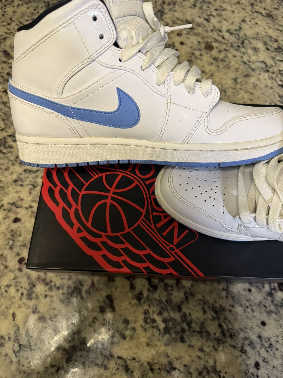 Jordan Brand jordan 1 mid legend blue Size US 9 / EU 42 - 5 Thumbnail