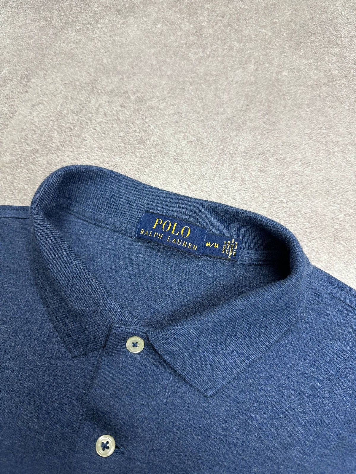Polo Ralph Lauren Vintage Polo Ralph Lauren Knit Blue Shirt Mens Old Money M Size US M / EU 48-50 / 2 - 6 Thumbnail
