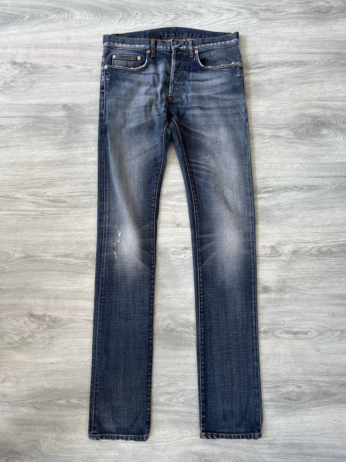 パンツ Dior homme denim 26 07SS hedi slimane DIOR HOMME HEDI SLIMANE SS07 LUSTER WAXED DENIM JEANS