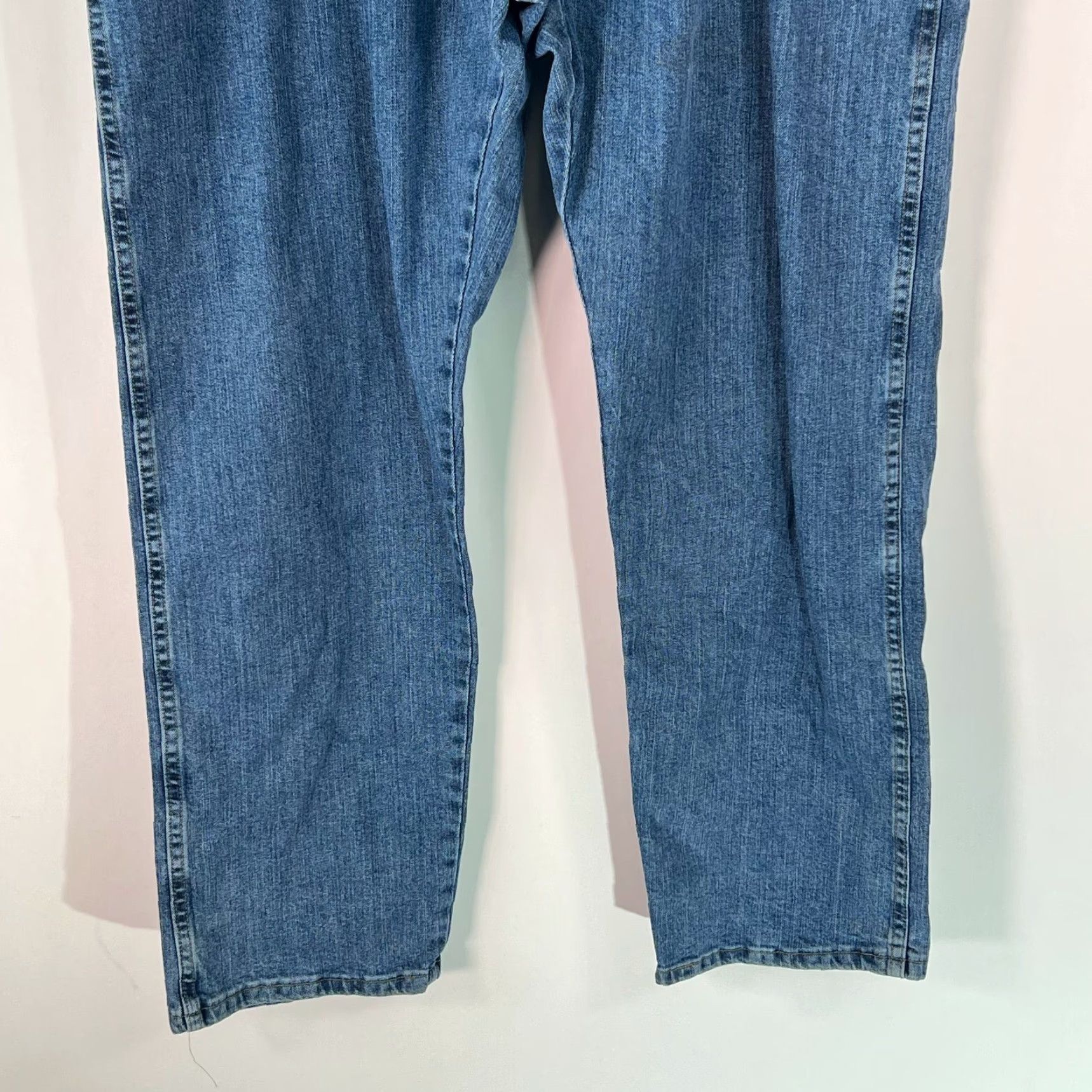 Wrangler Wrangler Jeans Mens Rugged Wear Straight Mid Rise Casual Blue Denim Size 42 Inseam 30 Size US 42 / EU 58 - 5 Thumbnail