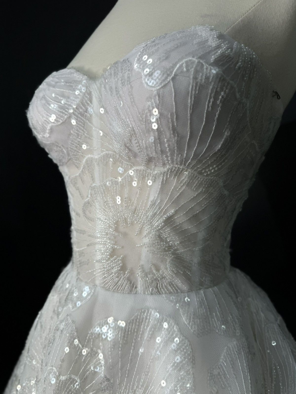 Other Preloved US 2 Anna Augusta Sweetheart Lace Bridal Gown Size XS / US 0-2 / IT 36-38 - 3 Thumbnail