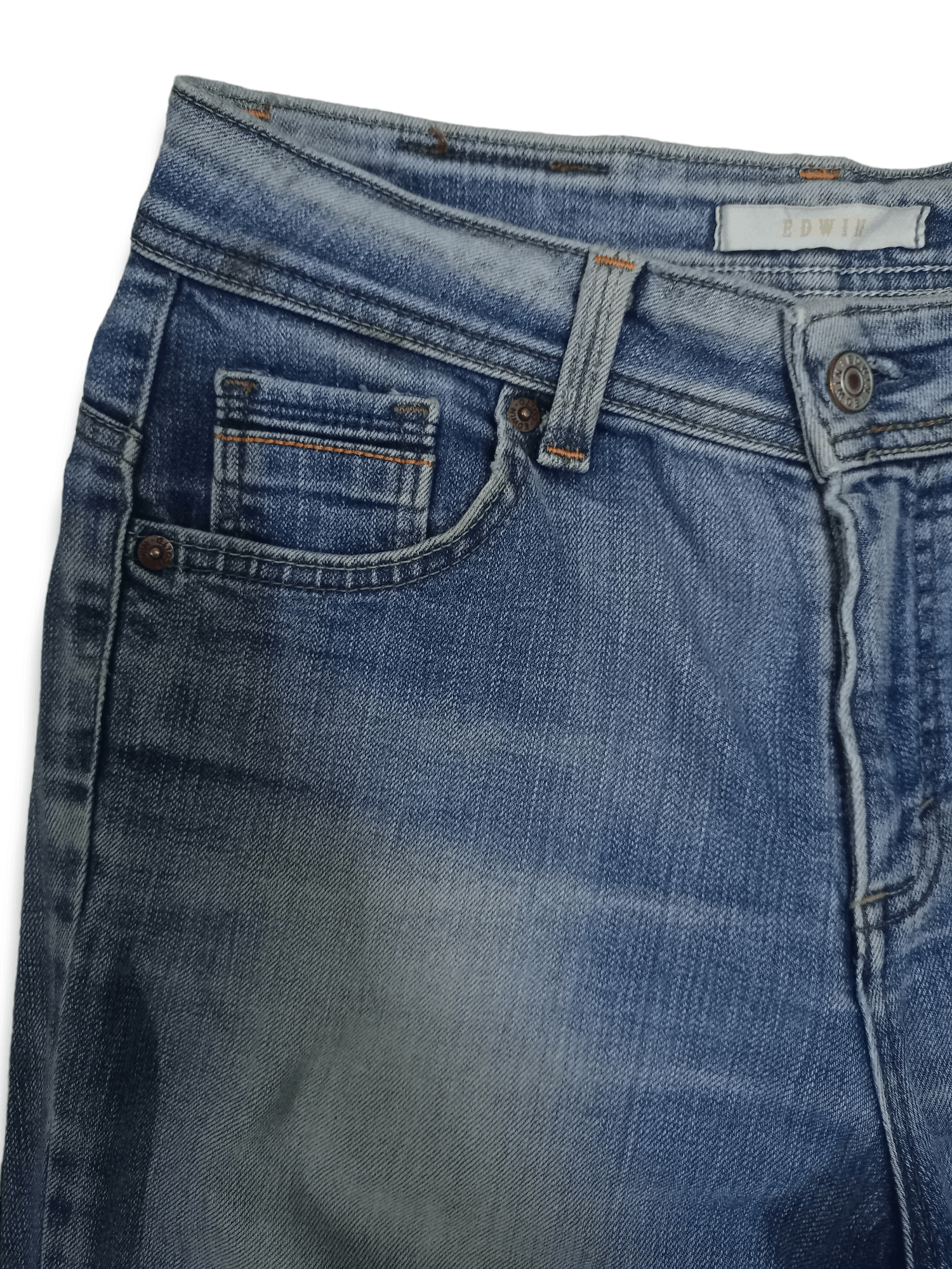 Edwin × Japanese Brand Vintage Edwin Japan Light Wash Distressed Jeans 27x30 Size US 27 - 6 Thumbnail