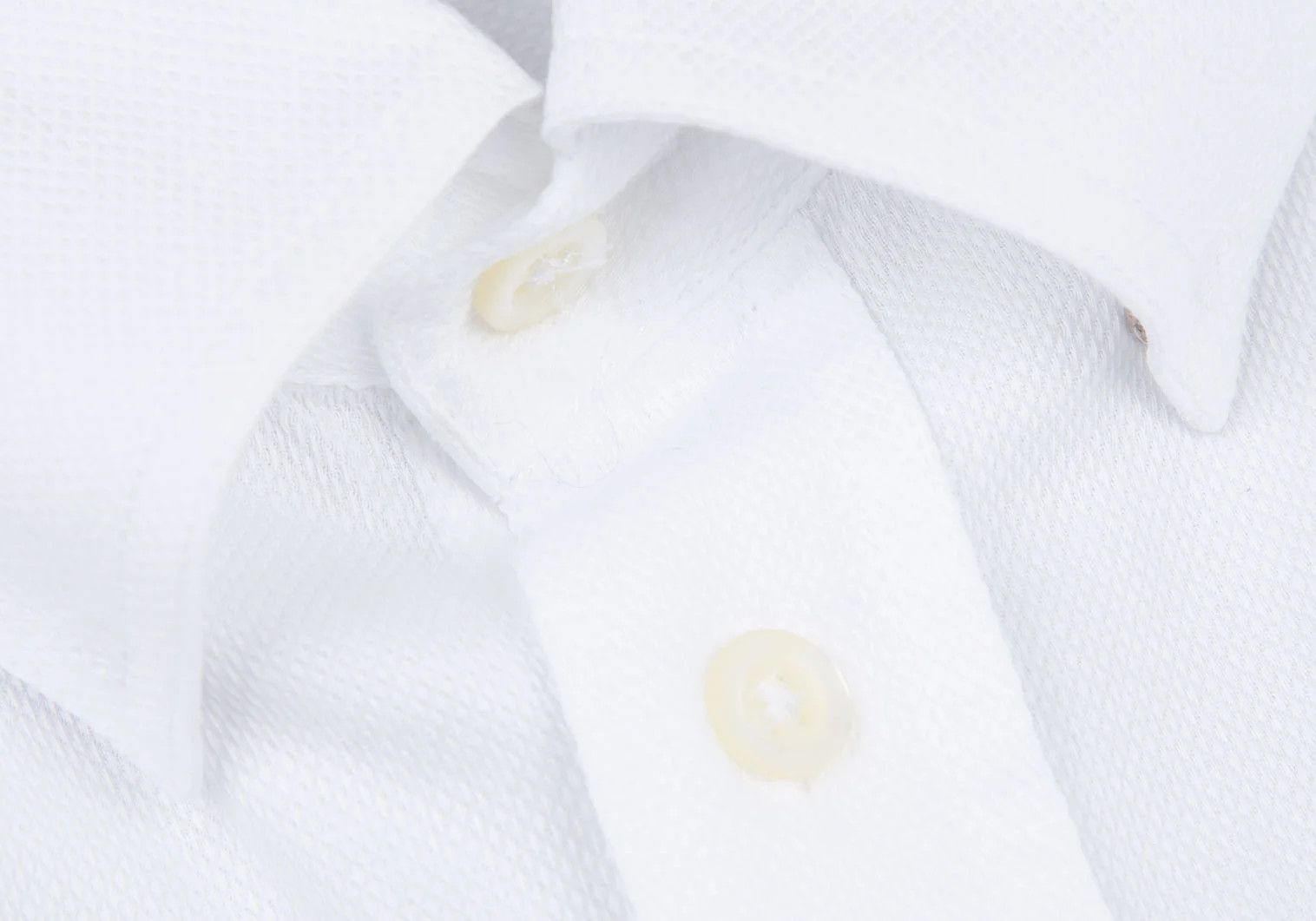 Emporio Armani Cotton Dobby Button-Down Shirt in White, Size 42 Size US XS / EU 42 / 0 - 5 Thumbnail