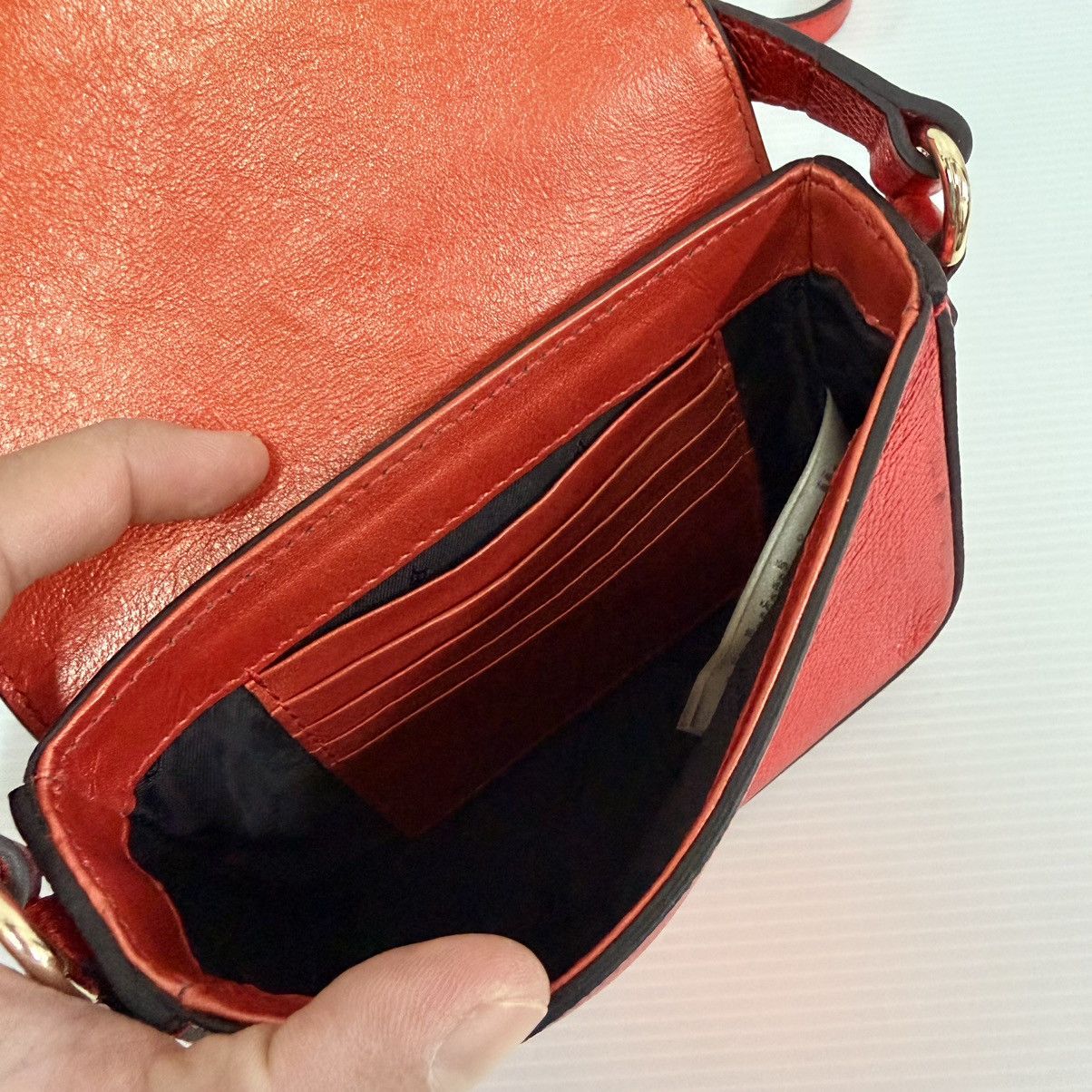 Burberry Burberry Leather Red Slingbag Size ONE SIZE - 10 Thumbnail