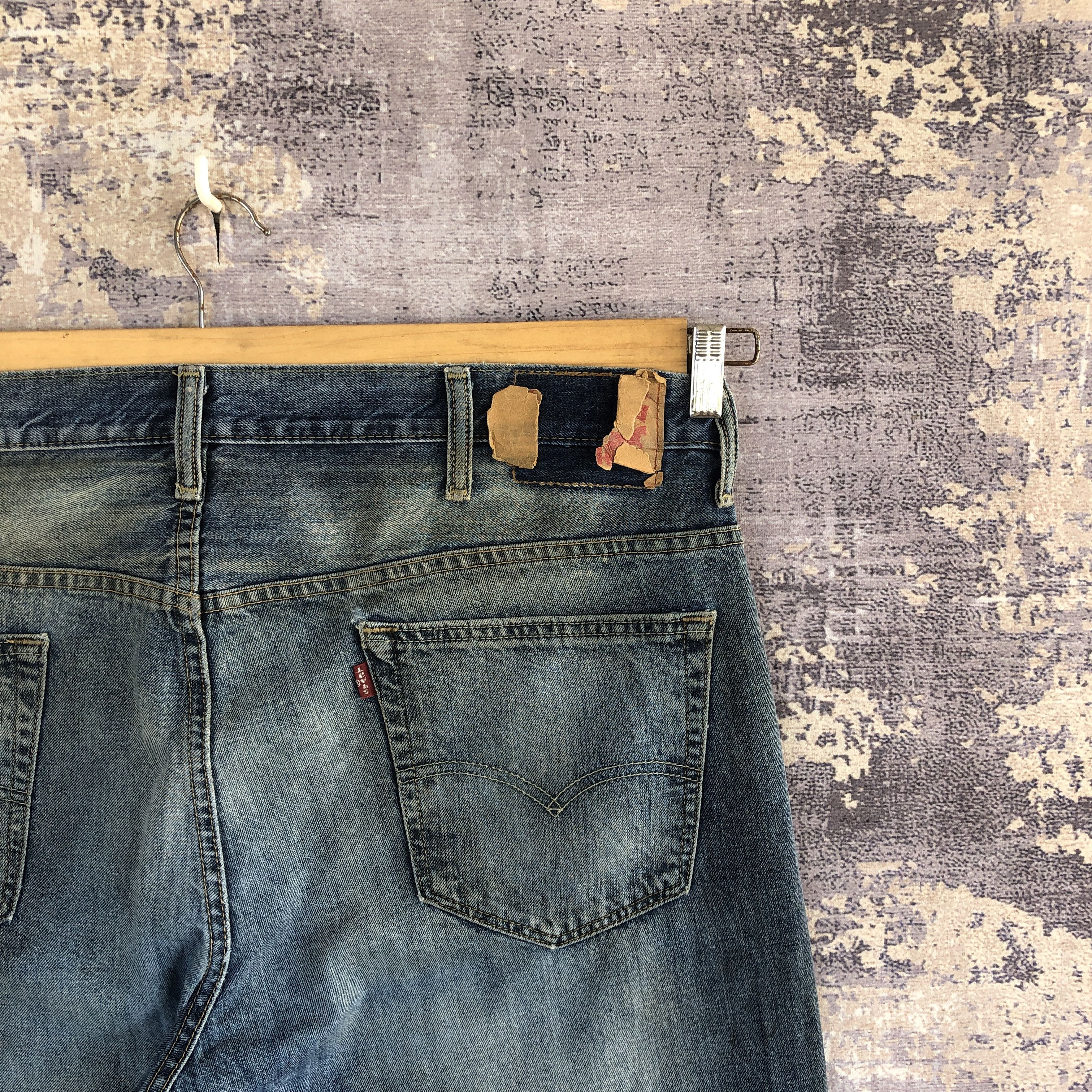 Jean Vintage Levi's 569 Baggy Jeans Distressed Dirty Levis Denim Size US 40 / EU 56 - 5 Thumbnail