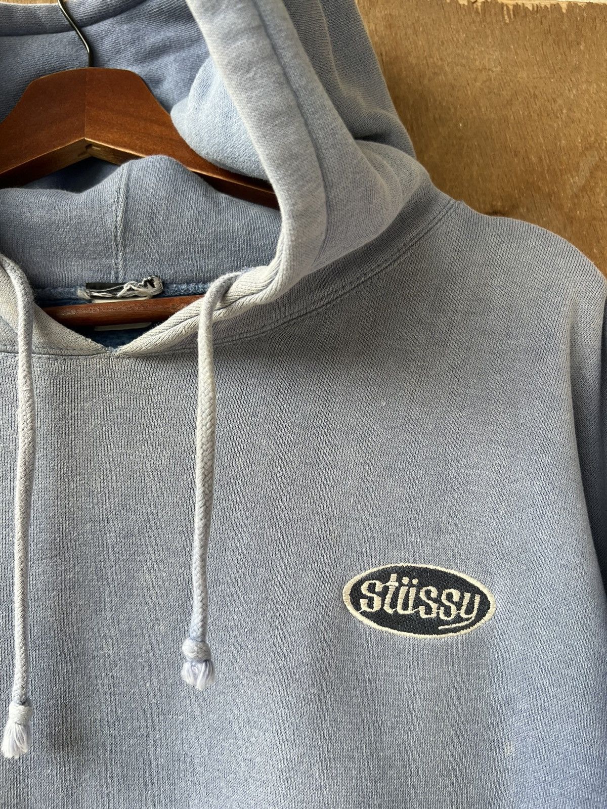 Stussy × Vintage 1989’s Stussy Hoodie Sunfade Size US L / EU 52-54 / 3 - 8 Thumbnail