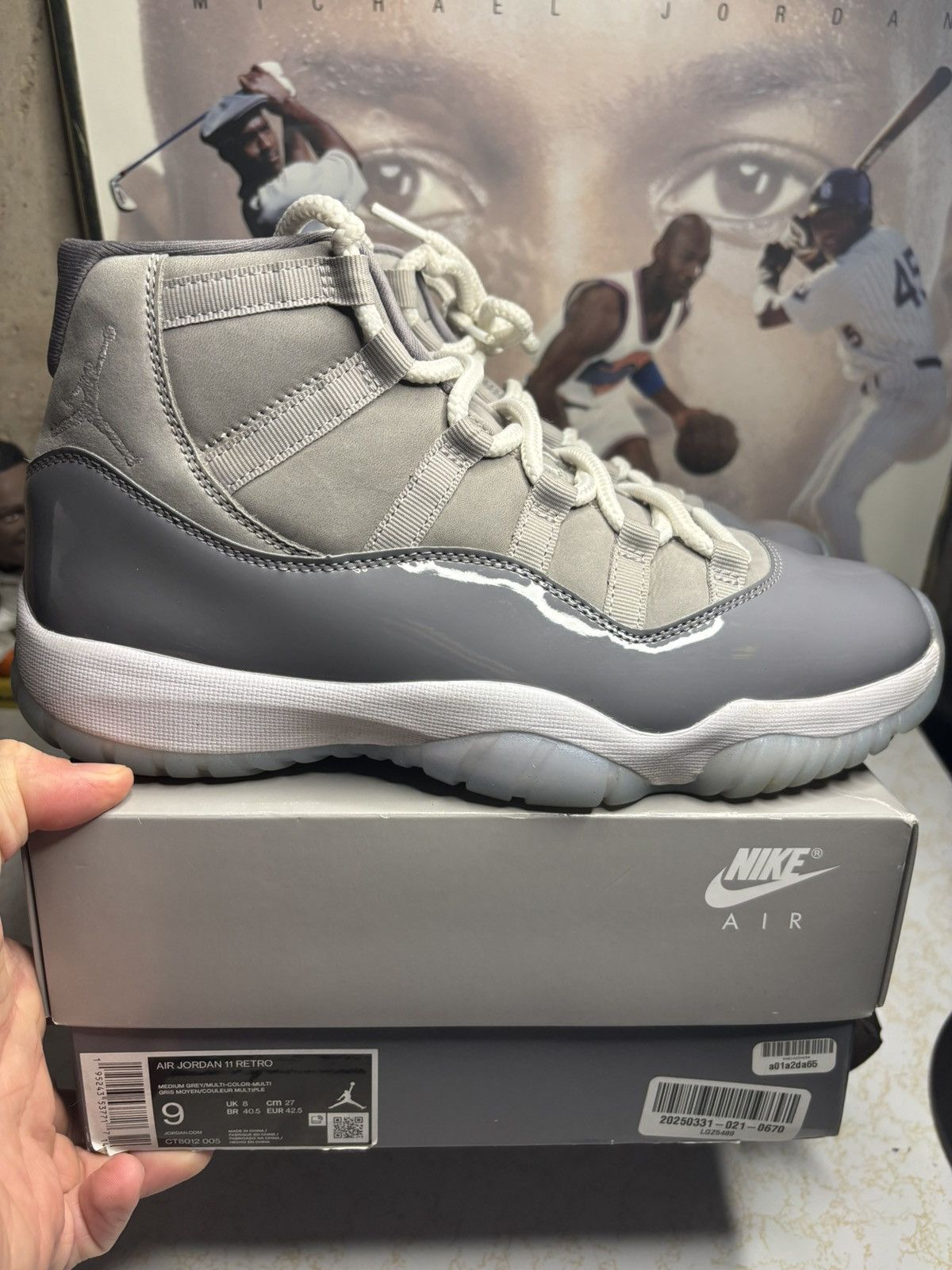 Jordan Brand Jordan Retro 11 ‘cool grey’ Size US 9 / EU 42 - 1 Thumbnail