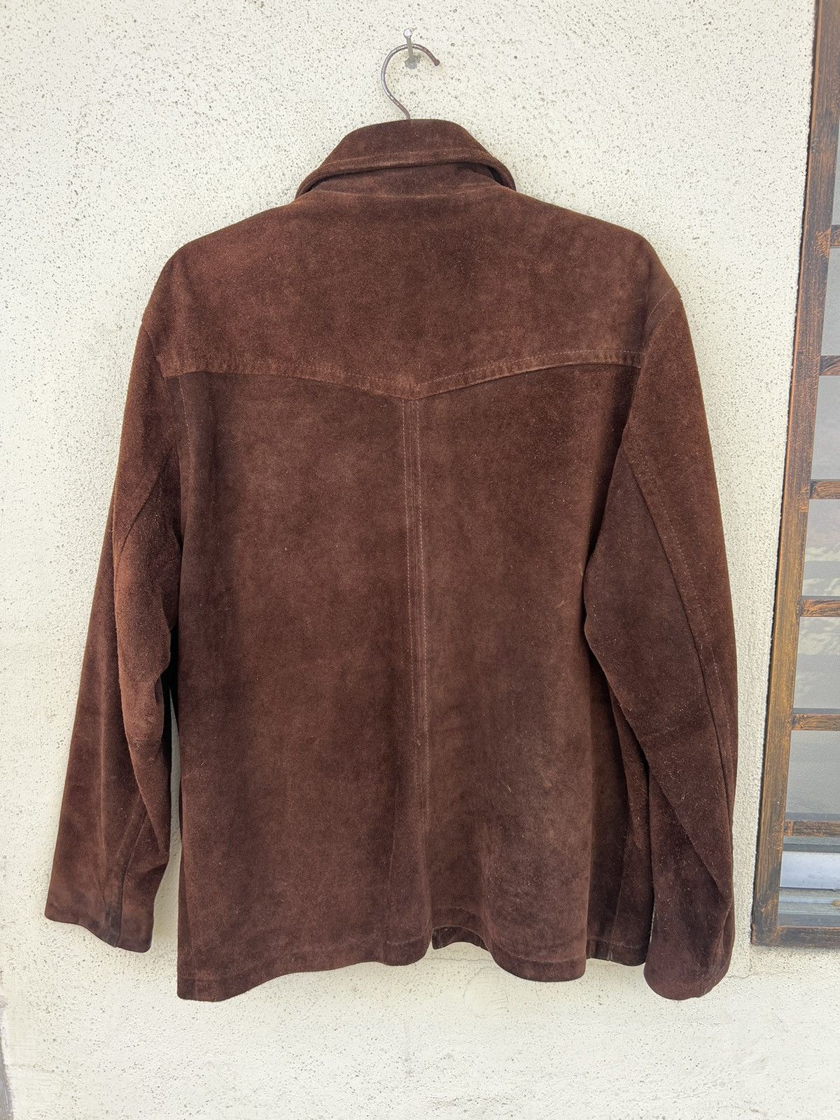 Stussy × Vintage Vintage 90s Stussy Patina Suede Cowhide Leather Jacket Size US XL / EU 56 / 4 - 13 Thumbnail