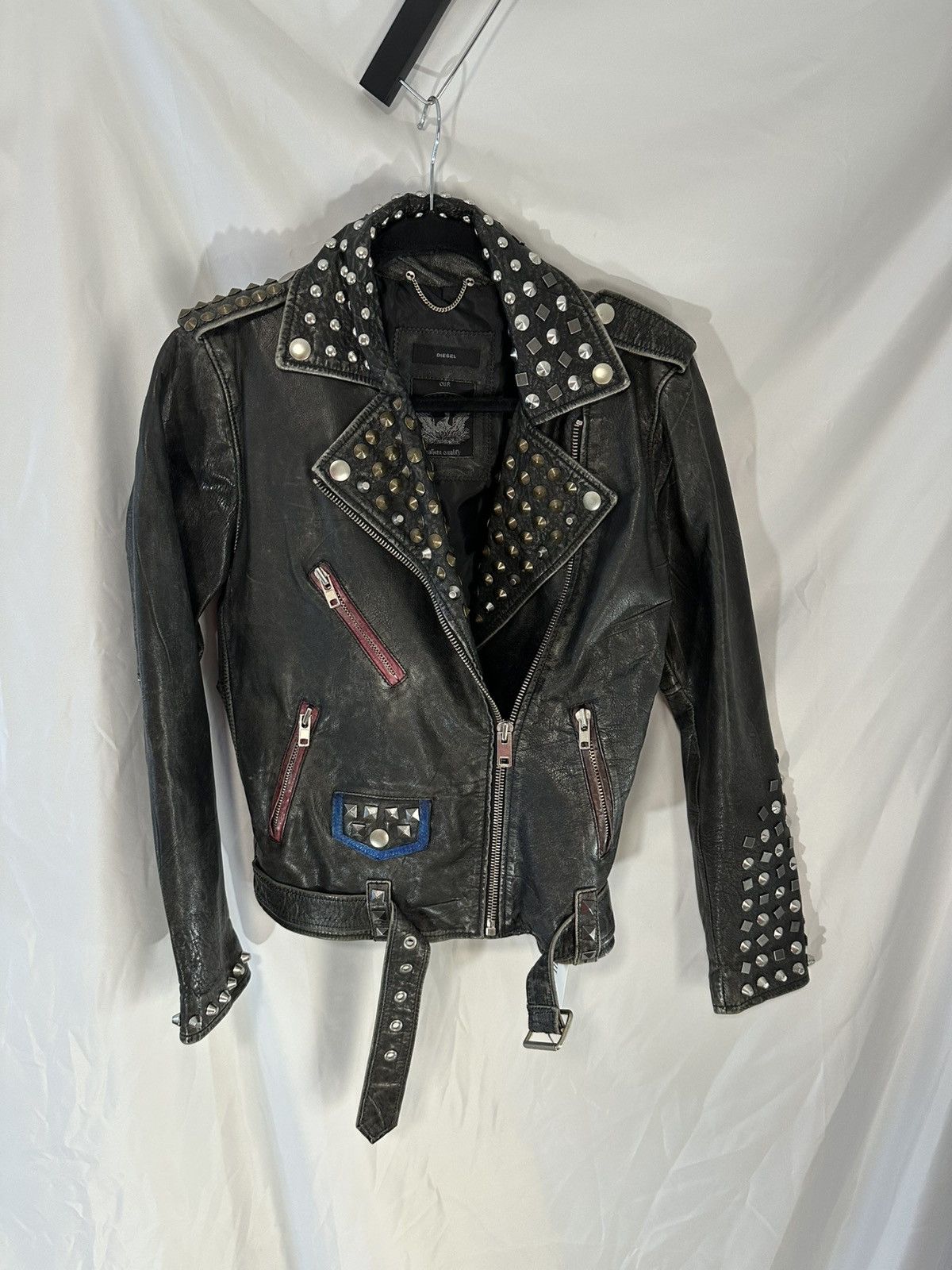 Diesel Diesel Leather Biker Jacket Size M / US 6-8 / IT 42-44 - 9 Thumbnail