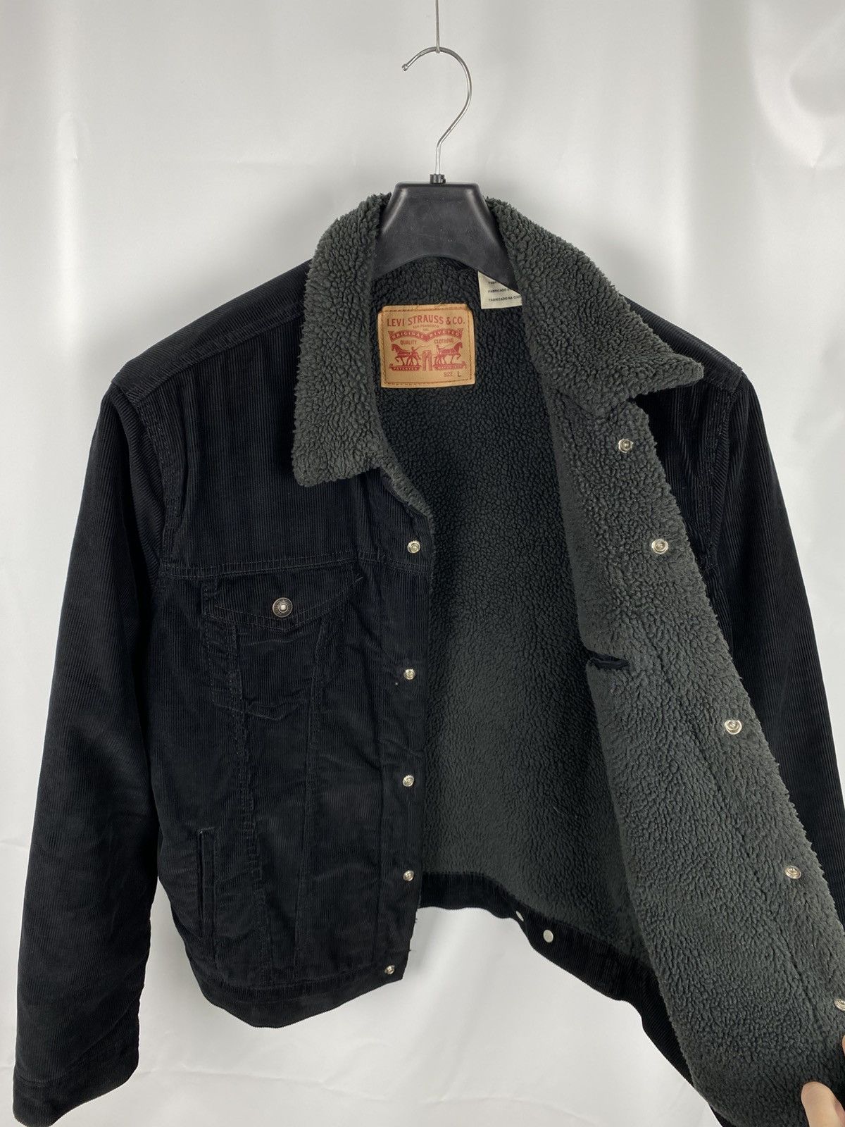 Levi's Levis Denim Sherpa Jacket Corduroy Men size L Size US L / EU 52-54 / 3 - 9 Thumbnail