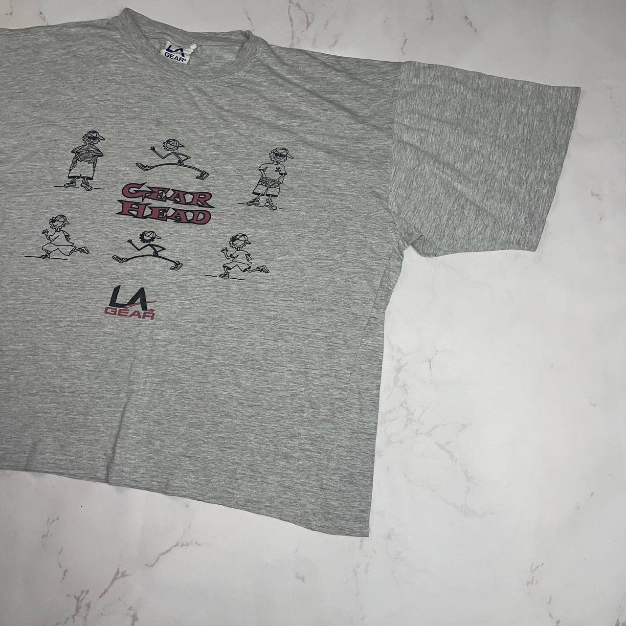 Vintage La Gear × Streetwear × Vintage LA Gear Head T-shirt Sz L Size US XL / EU 56 / 4 - 3 Thumbnail