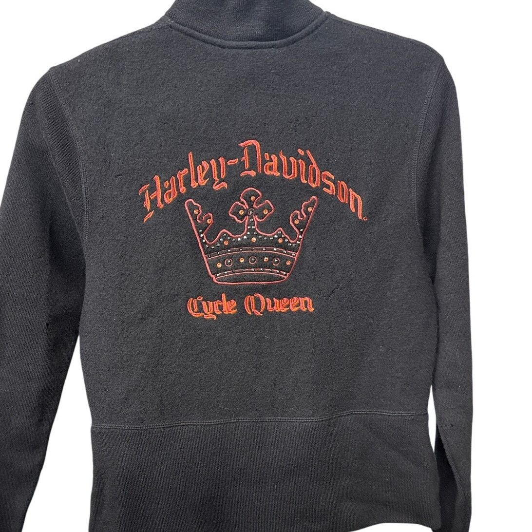Harley Davidson Harley Davidson Cycle Queen Black Wool Sweater BIker Medium Size M / US 6-8 / IT 42-44 - 1 Thumbnail