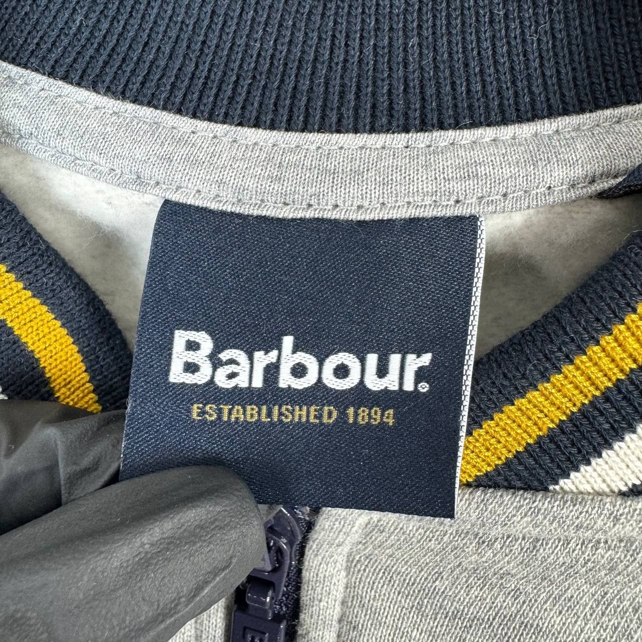 Barbour NEW Barbour Lewis Zip Jacket Grey Navy Boys Size XL 12-13Y Size US XXS / EU 40 - 3 Thumbnail