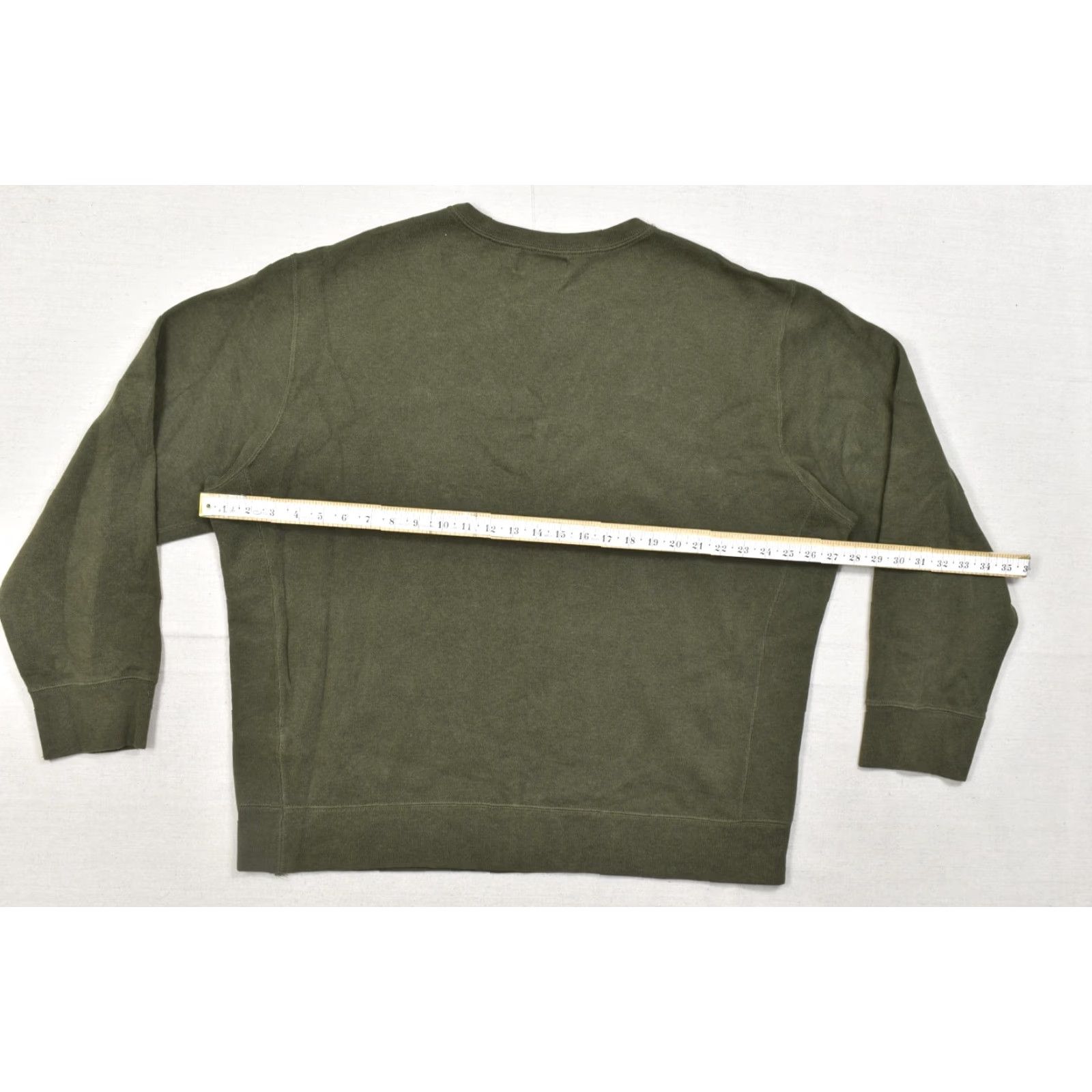 Polo Ralph Lauren Polo Ralph Lauren Sweater XXL Olive Green Crewneck 100% Cotton Pullover Mens Size US XXL / EU 58 / 5 - 2 Thumbnail