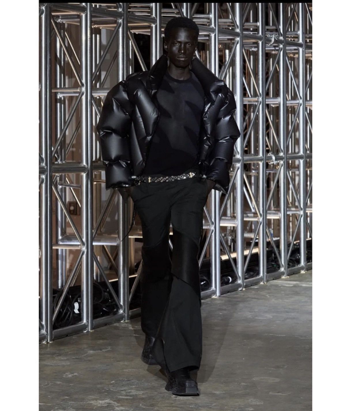 image of Scry & Dion Lee Runway Boots in Black, Men's (Size 11)