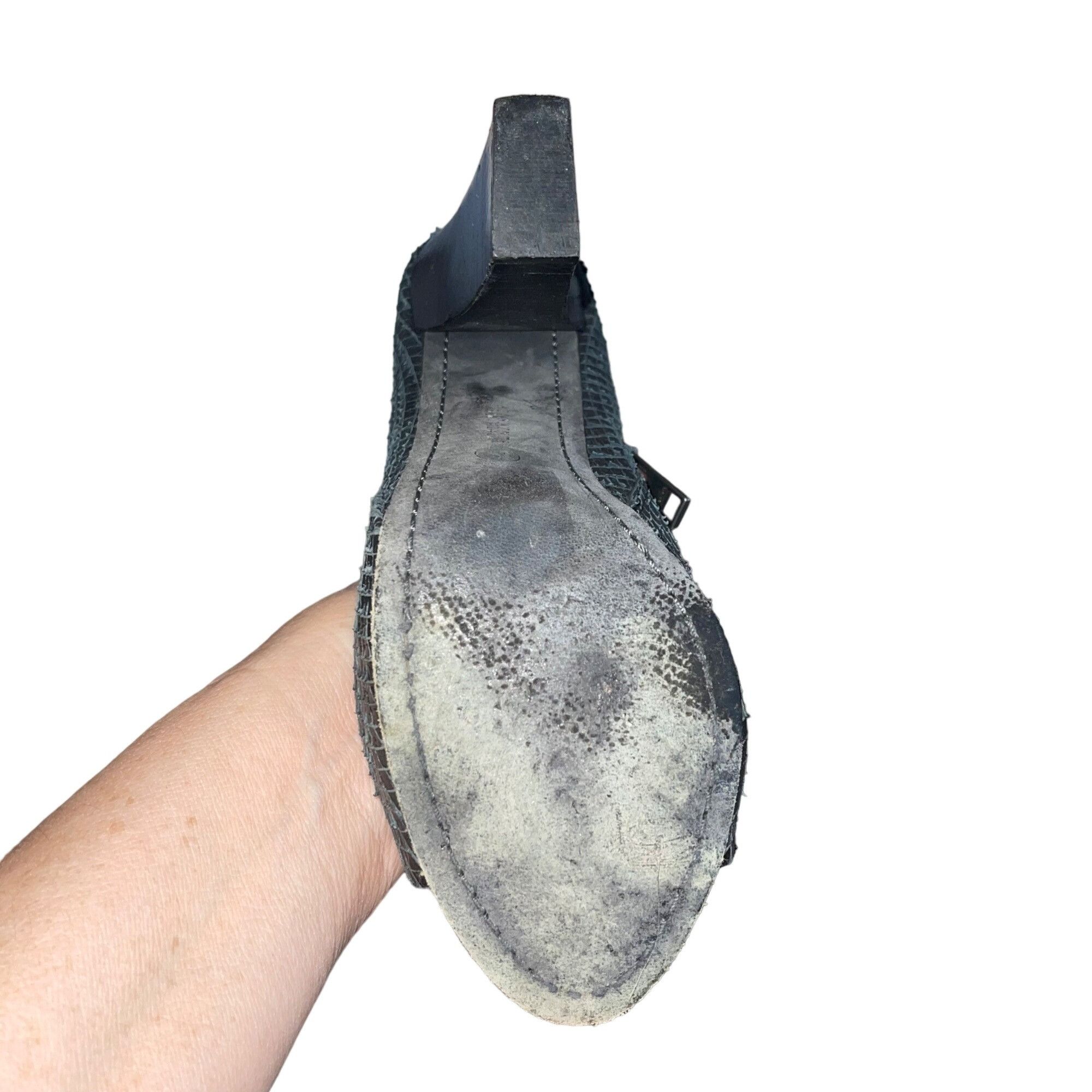 Allsaints Allsaints Womens Booties Size 38 Black Peep Toe Size US 8 / IT 38 - 5 Thumbnail