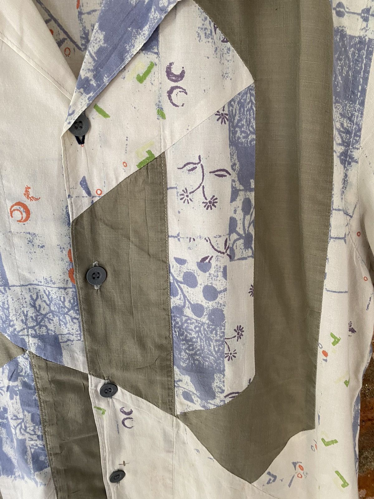 14th Addiction × Japanese Brand × Marithe + Francois Girbaud Vtg MFG Bandana Patchwork motif Size US M / EU 48-50 / 2 - 8 Thumbnail
