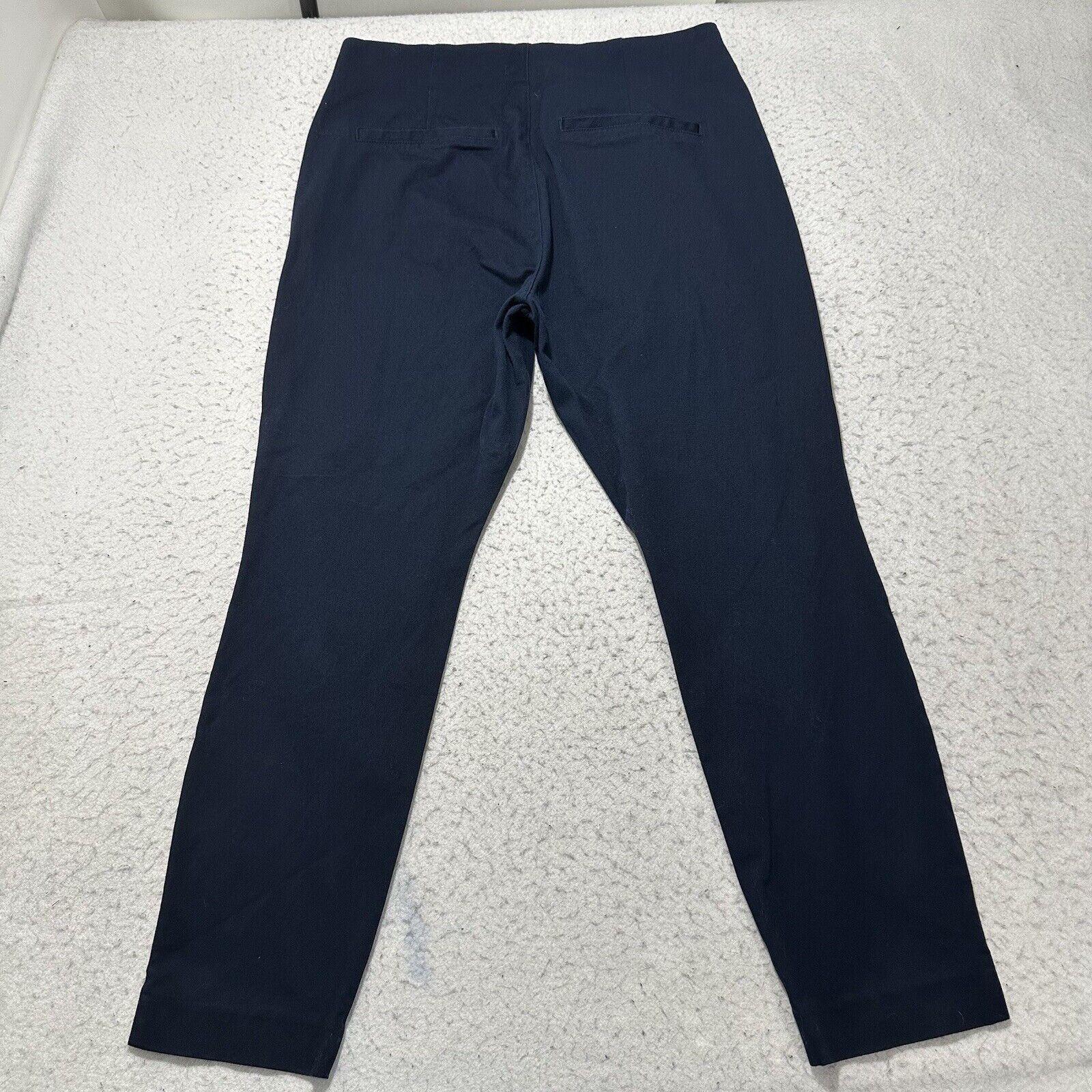 Old Navy Old Navy 12 Blue Flat Front Dress Pants High Rise 27" Inseam Size 34" / US 12 / IT 48 - 6 Thumbnail