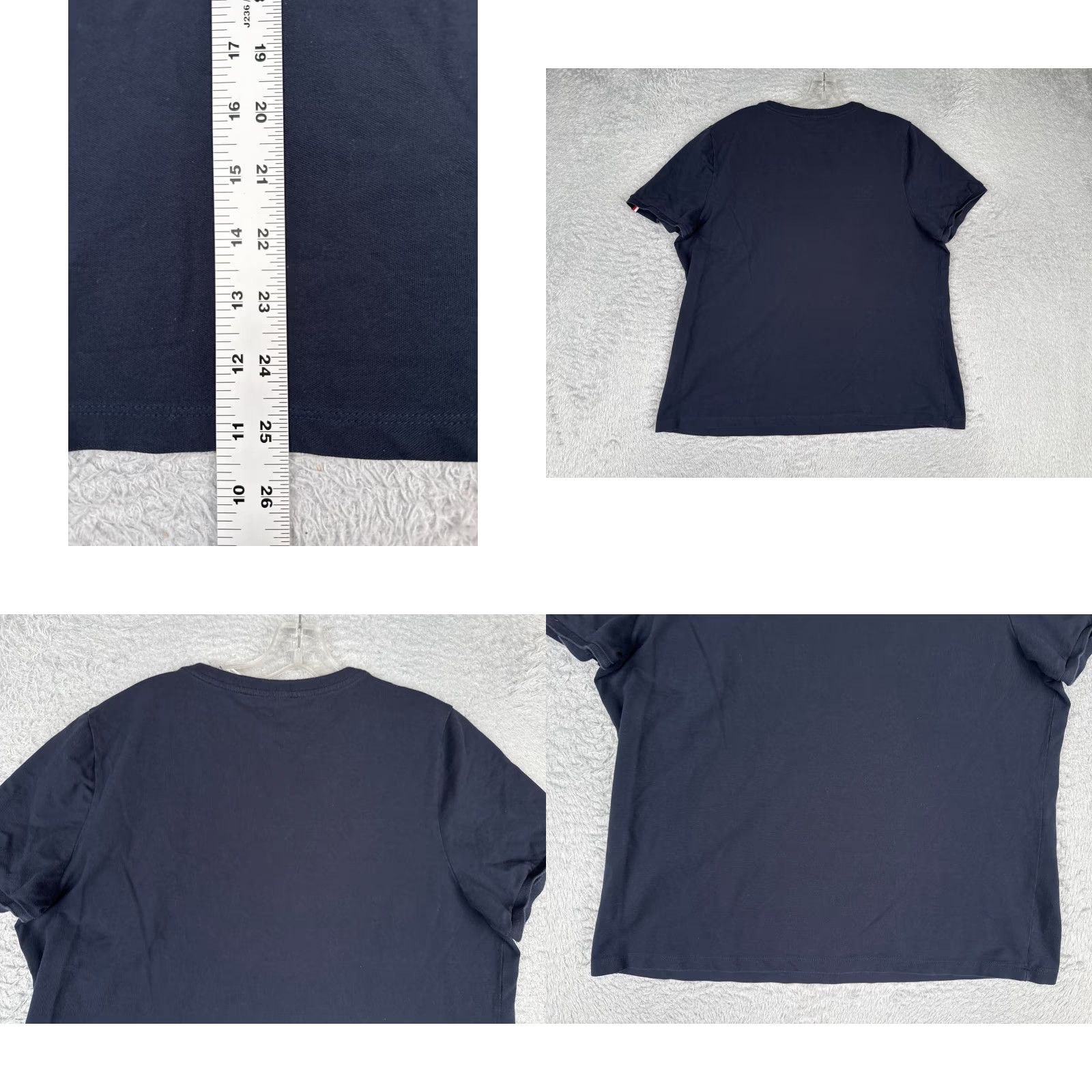 Tommy Hilfiger Tommy Hilfiger Shirt Women XL Blue Short Sleeve Crew 100% Cotton READ Size XL / US 12-14 / IT 48-50 - 9 Thumbnail