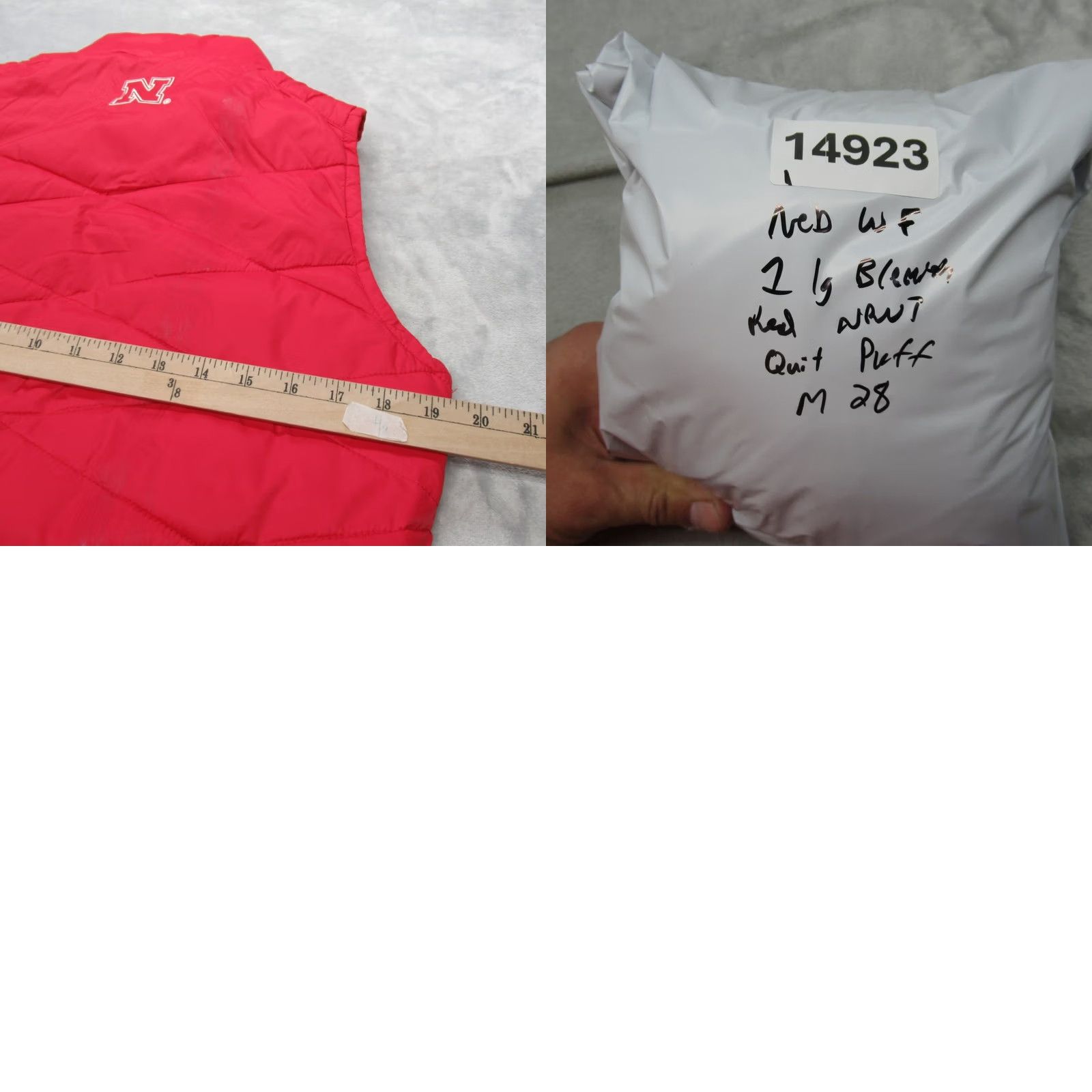 Vintage VINTAGE? Colosseum Vest Womens Medium Nebraska Cornhuskers Red Full Zip Quilted Puffer Size M / US 6-8 / IT 42-44 - 9 Thumbnail