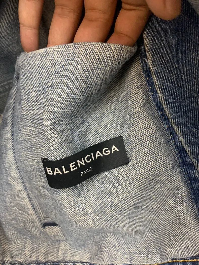 Balenciaga Balenciaga Classic Blue Denim Jacket Size US M / EU 48-50 / 2 - 4 Thumbnail