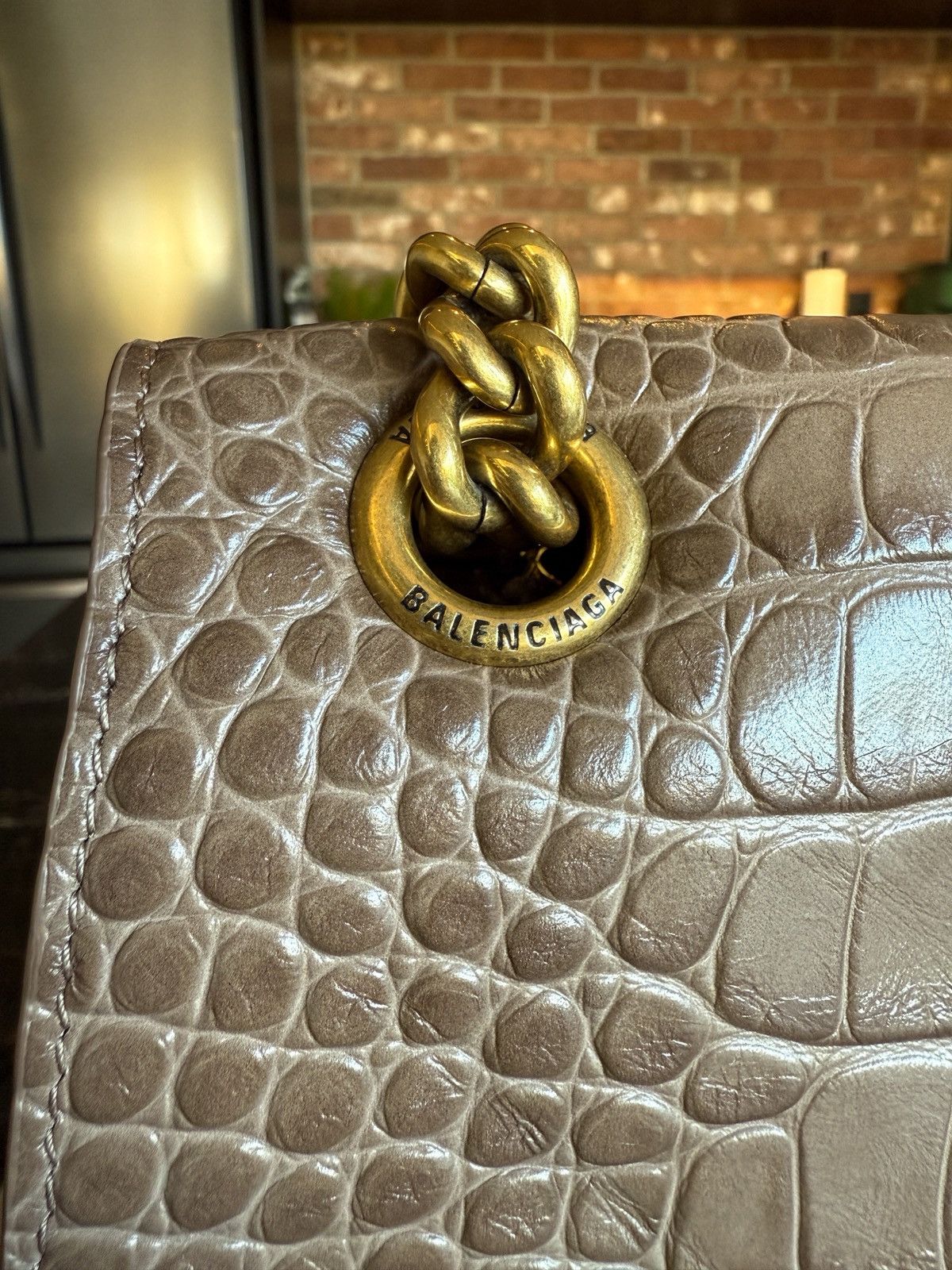 Balenciaga Crush Chain Bag - RARE- Medium - Crocodile Embossed Size ONE SIZE - 5 Thumbnail