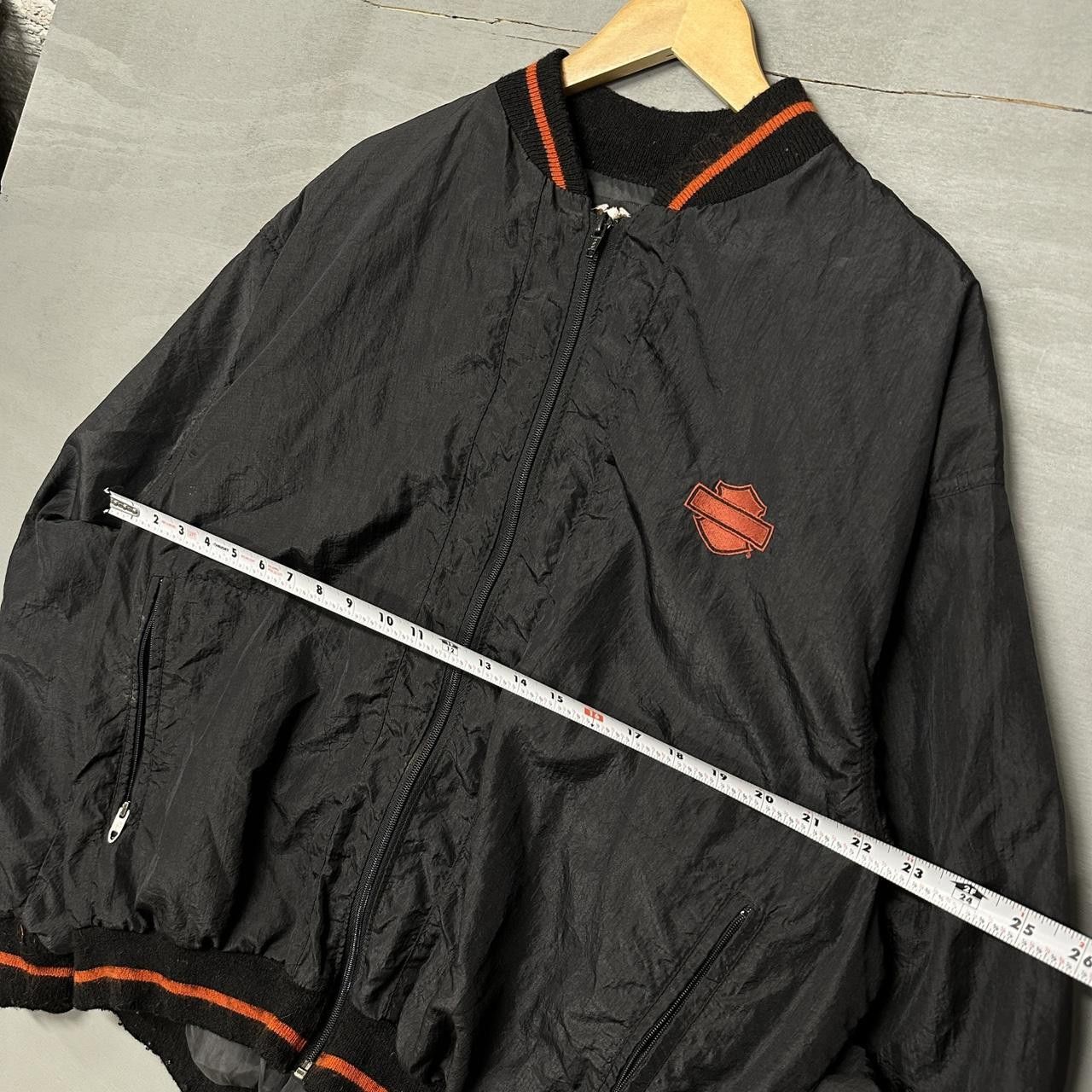 Harley Davidson × Vintage Vintage 90s Harley Davidson Zip Up Windbreaker Jacket Large Size US L / EU 52-54 / 3 - 3 Thumbnail
