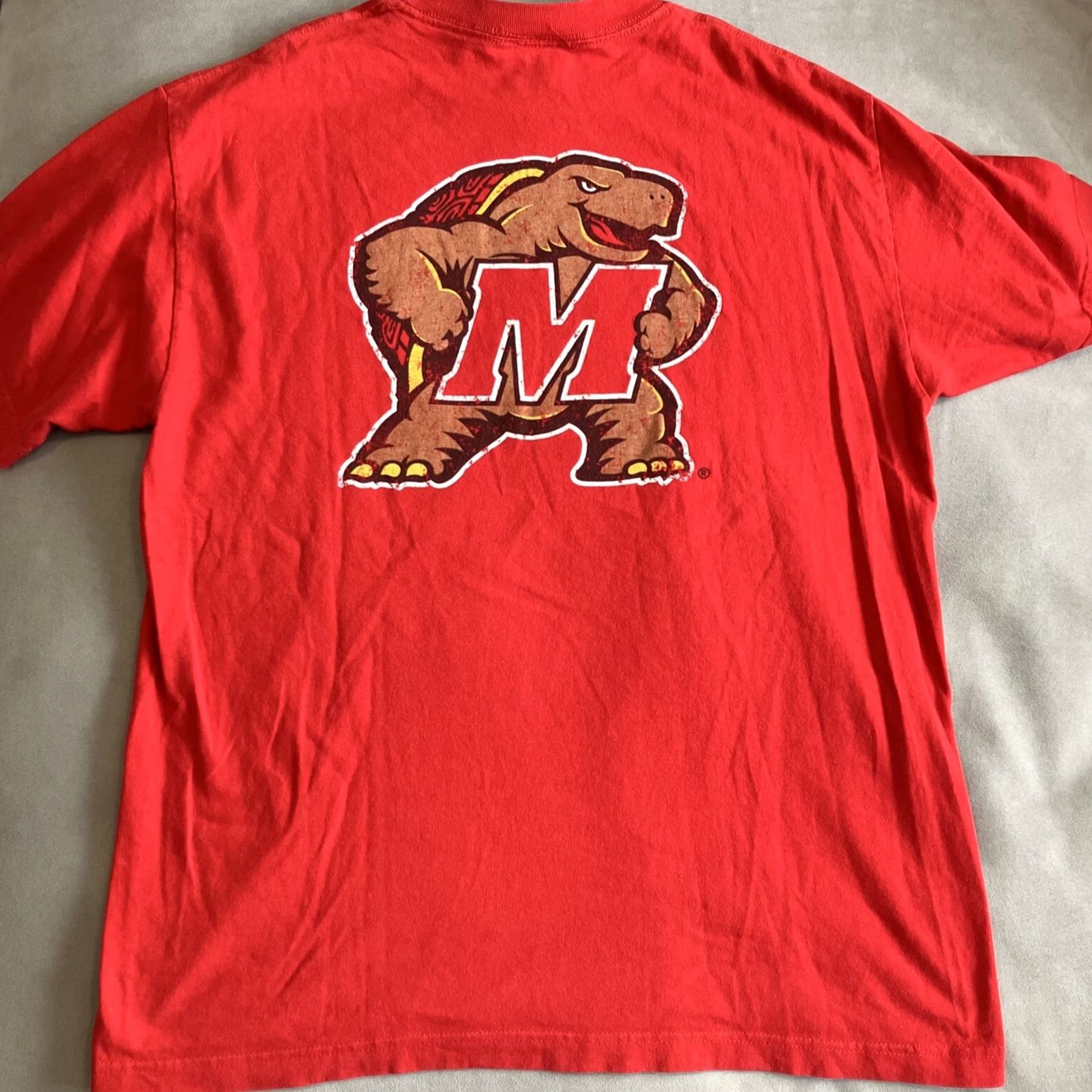 Vintage VINTAGE ESPN University Of Maryland MARYLAND IS FOOTBALL T Shirt Large Men L Red Shirt Size US L / EU 52-54 / 3 - 5 Thumbnail