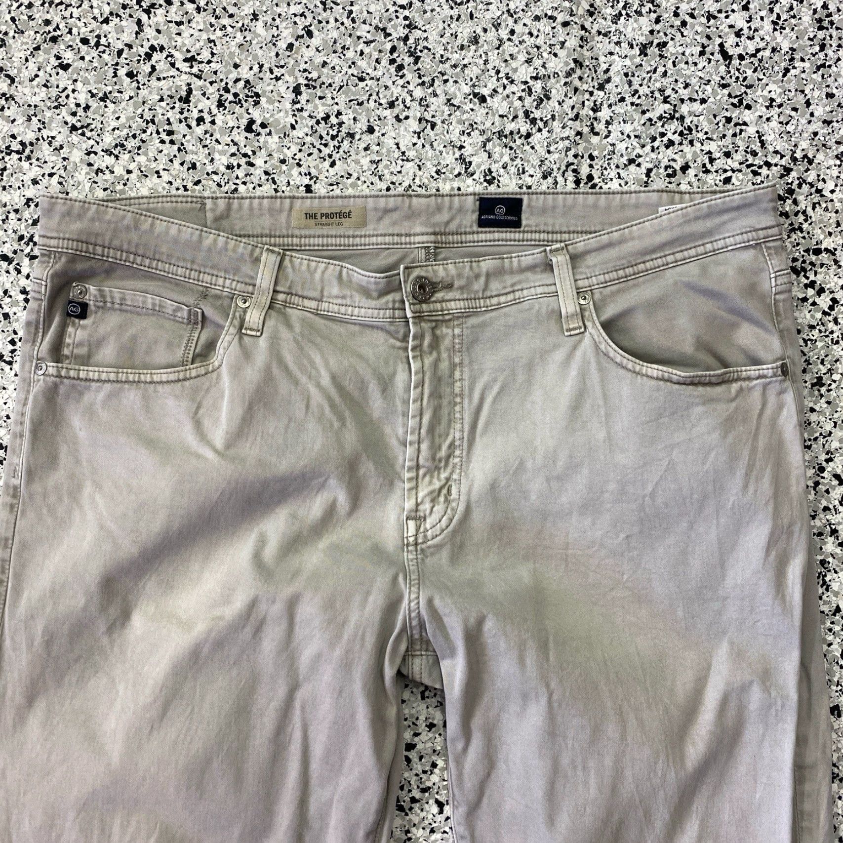Vintage VINTAGE AG Adriano Goldschmied Protege Jeans Mens 38x34(39x32.5) Straight Leg Size US 39 - 3 Thumbnail