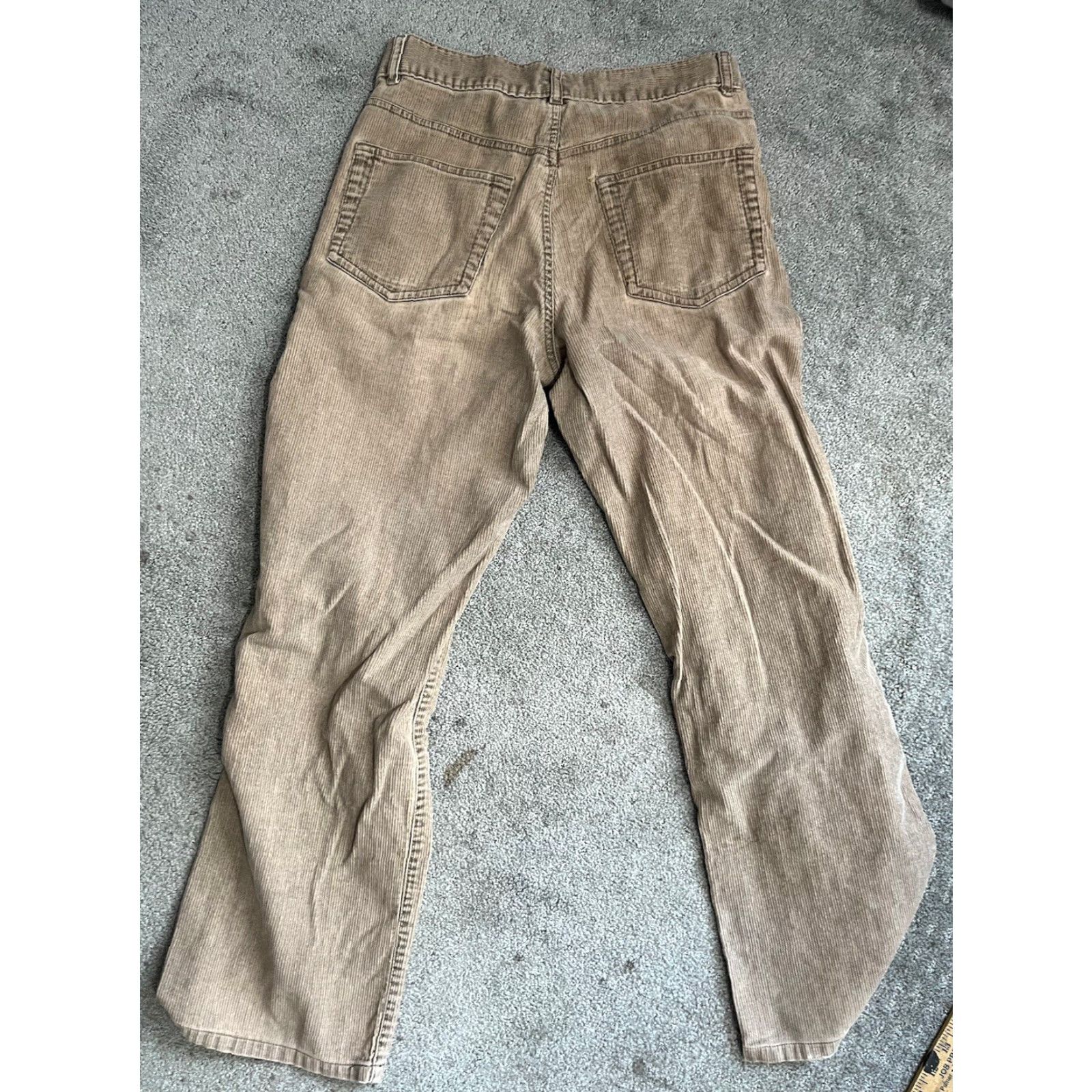 Calvin Klein Calvin Klein Pants Mens 30x29 Beige Corduroy Khaki Chino Straight Leg Classic Modern Regular Size US 30 / EU 46 - 3 Thumbnail