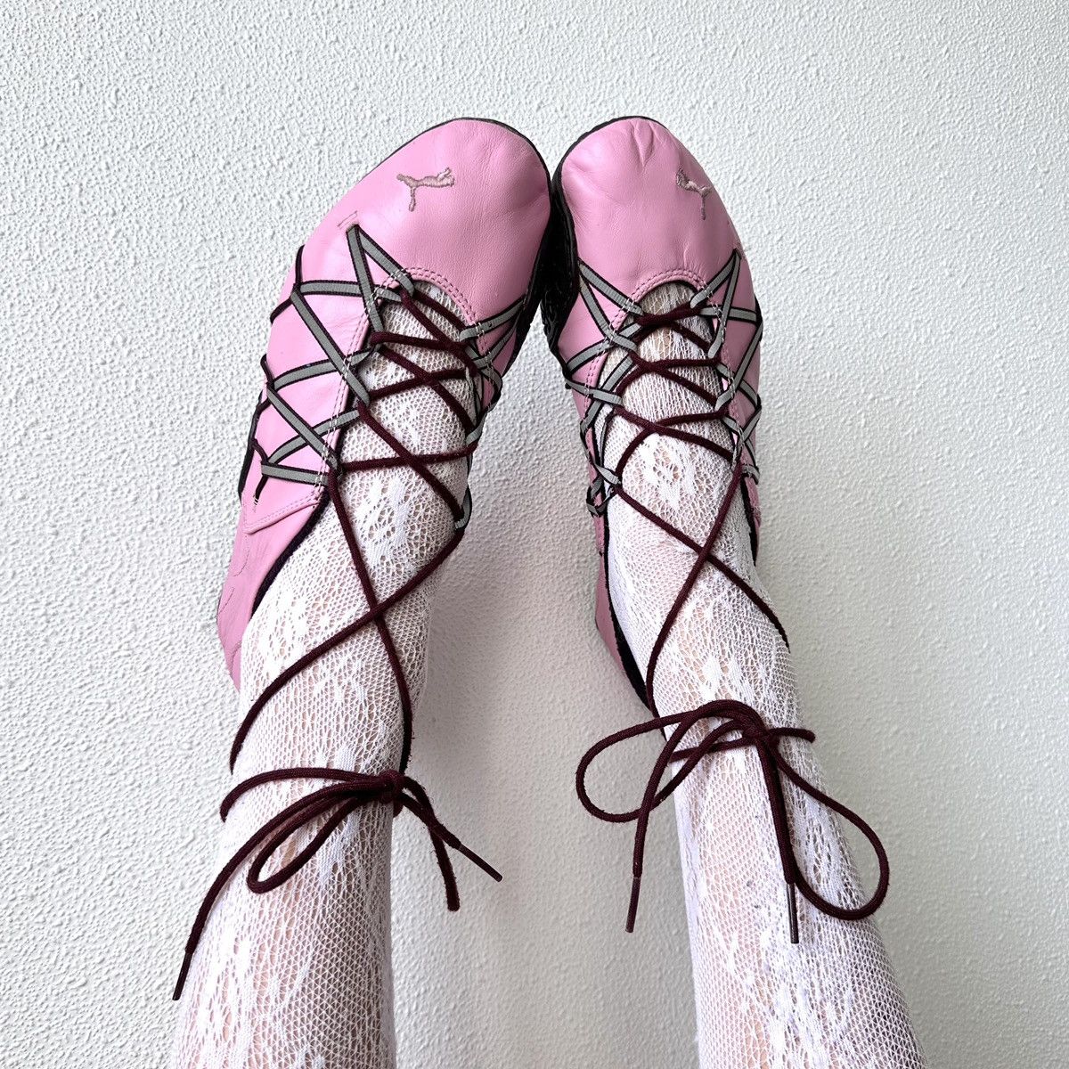Jil Sander × Puma RARE Puma Lace Up Ballet Flats Shoes Sneakers Speedcat Vibe Size US 6 / IT 36 - 1 Thumbnail