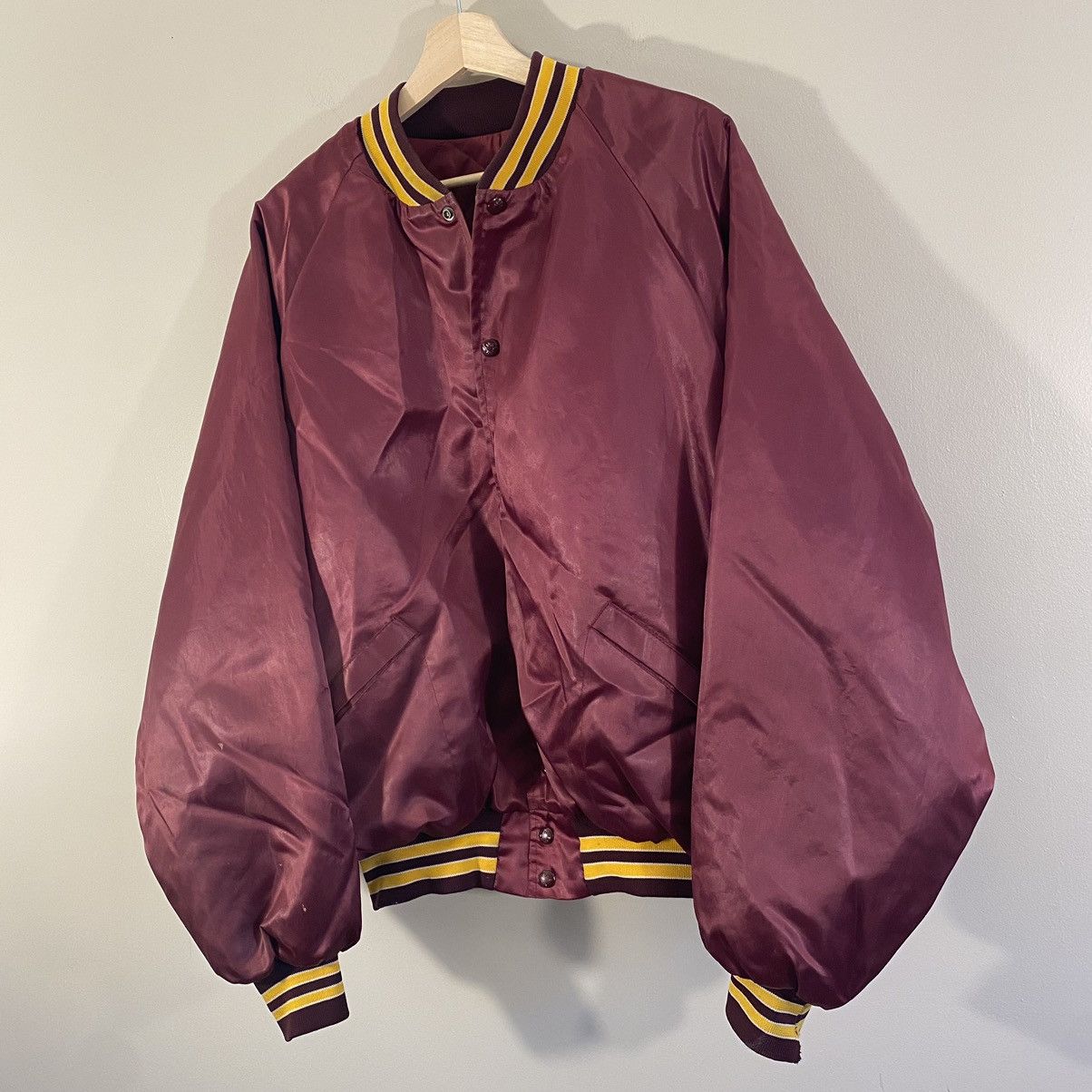 Vintage Vintage 80s Satin Bomber Jacket USA Made XL Size US XL / EU 56 / 4 - 2 Thumbnail