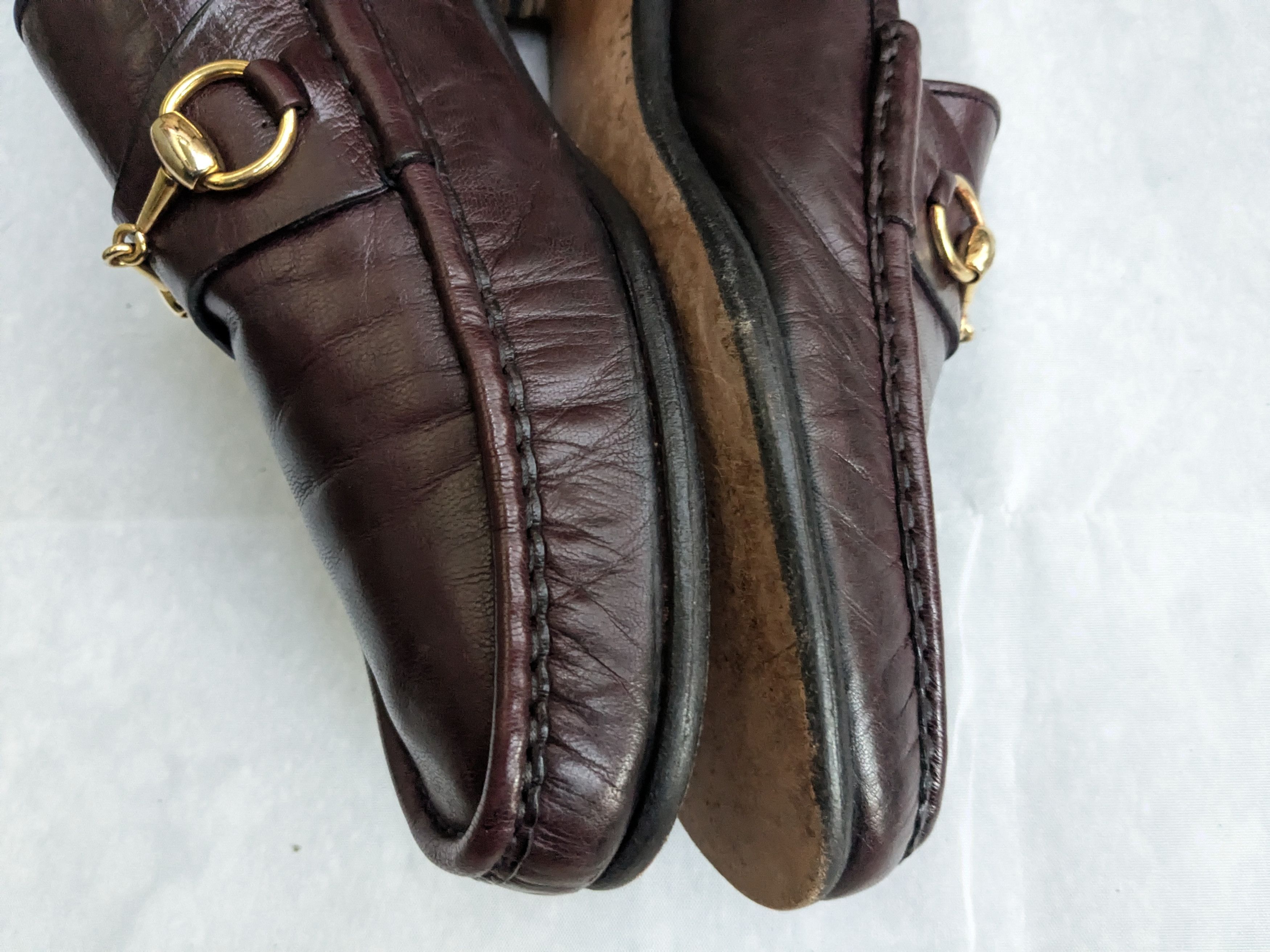 Gucci Gucci Horsebit Loafers Burgundy 13.5 Leather Red Size US 13 / EU 46 - 9 Thumbnail