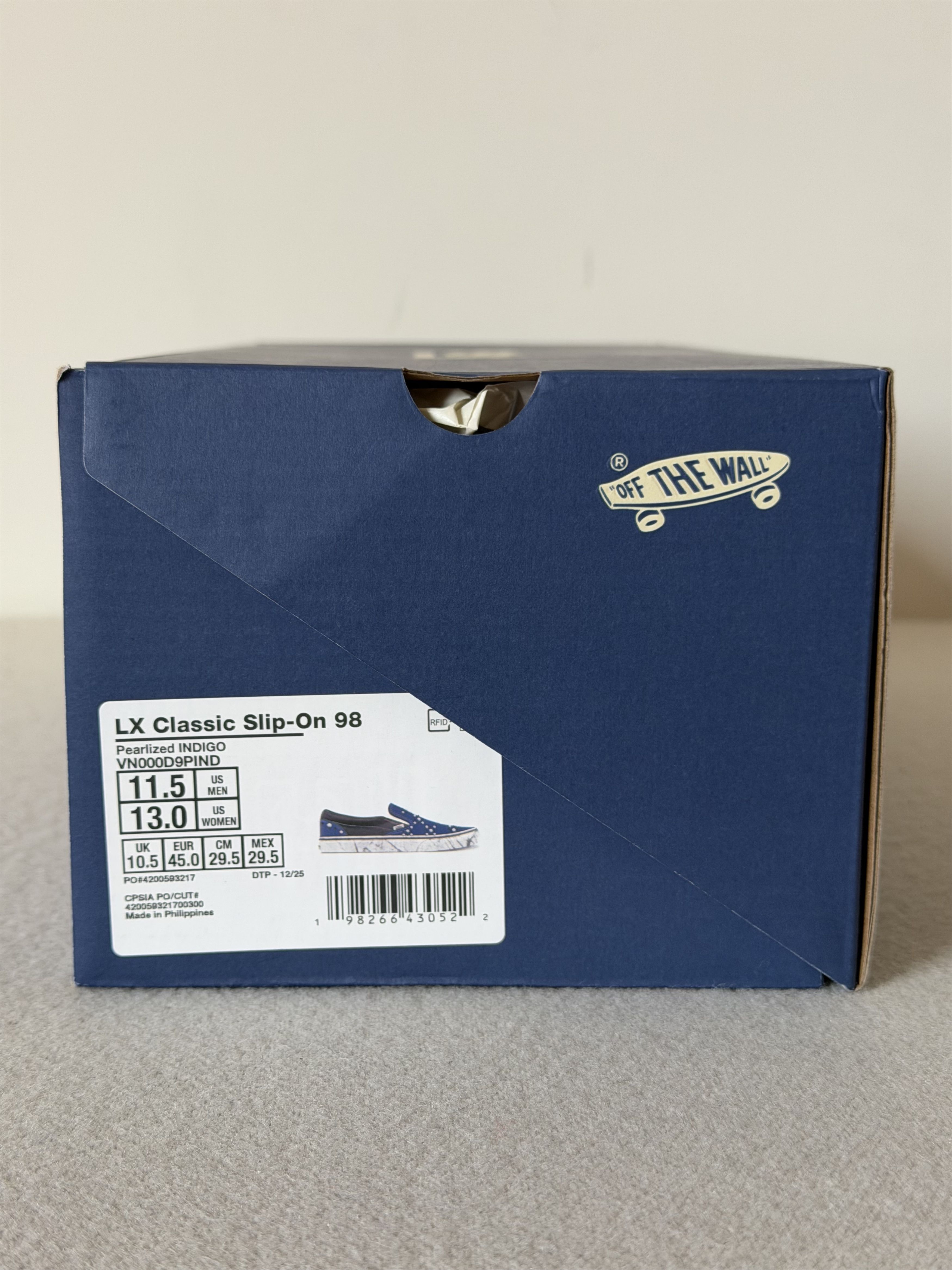 Vans Vans LX Classic Slip On 98 Pearlized in Indigo Blue Size US 11.5 / EU 44-45 - 7 Thumbnail