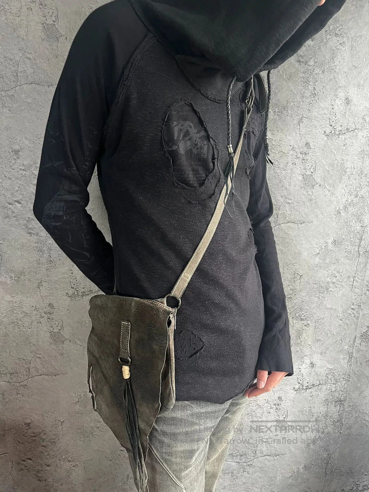 MASAHIROMARUYAMA Kyoji Maruyama Cowhide Fringe Crossbody Bag. Size ONE SIZE - 2 Thumbnail