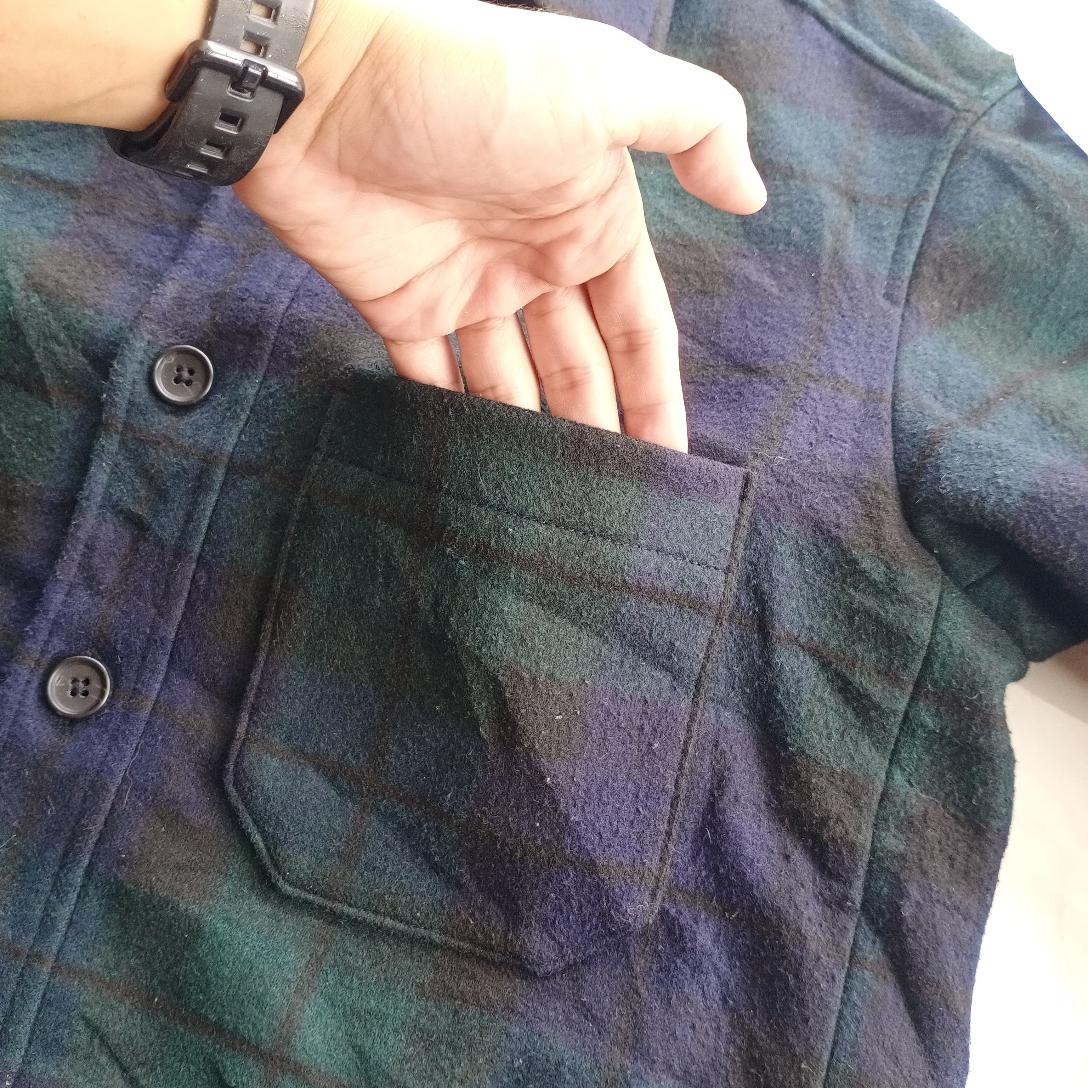 Japanese Brand × Uniqlo UNIQLO TARTAN DESIGN WOOL BUTTON JACKET POCKET M SIZE Size US M / EU 48-50 / 2 - 10 Thumbnail